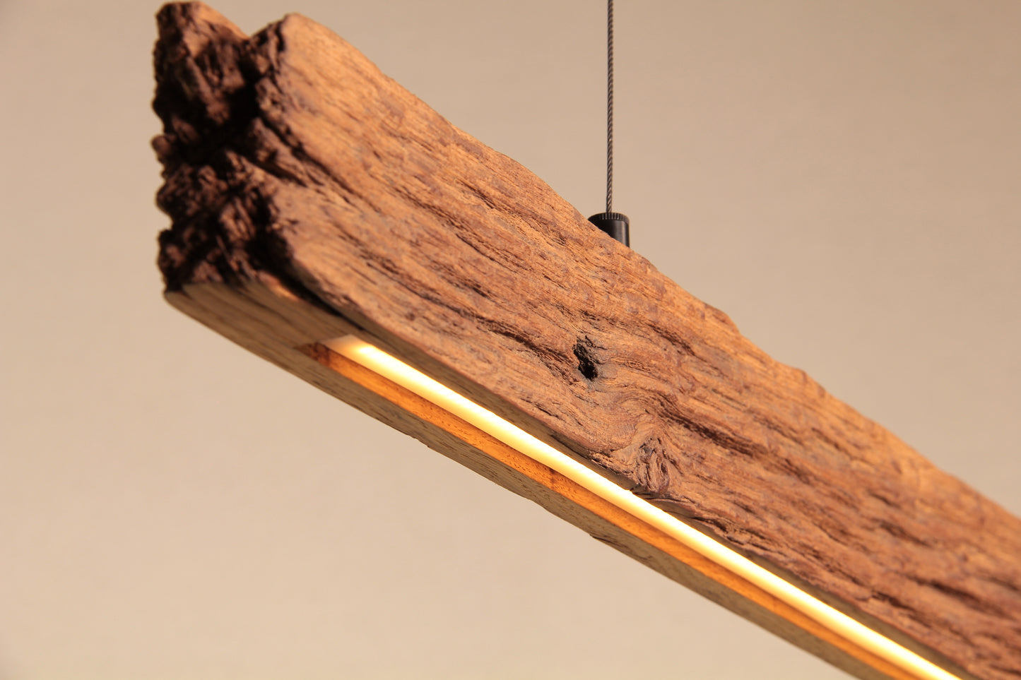 Dining table lamp / LED strip / 119 cm oak branch 2