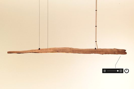 Esstischleuchte - handgefertigtes Unikat - 132cm Eichenbalken