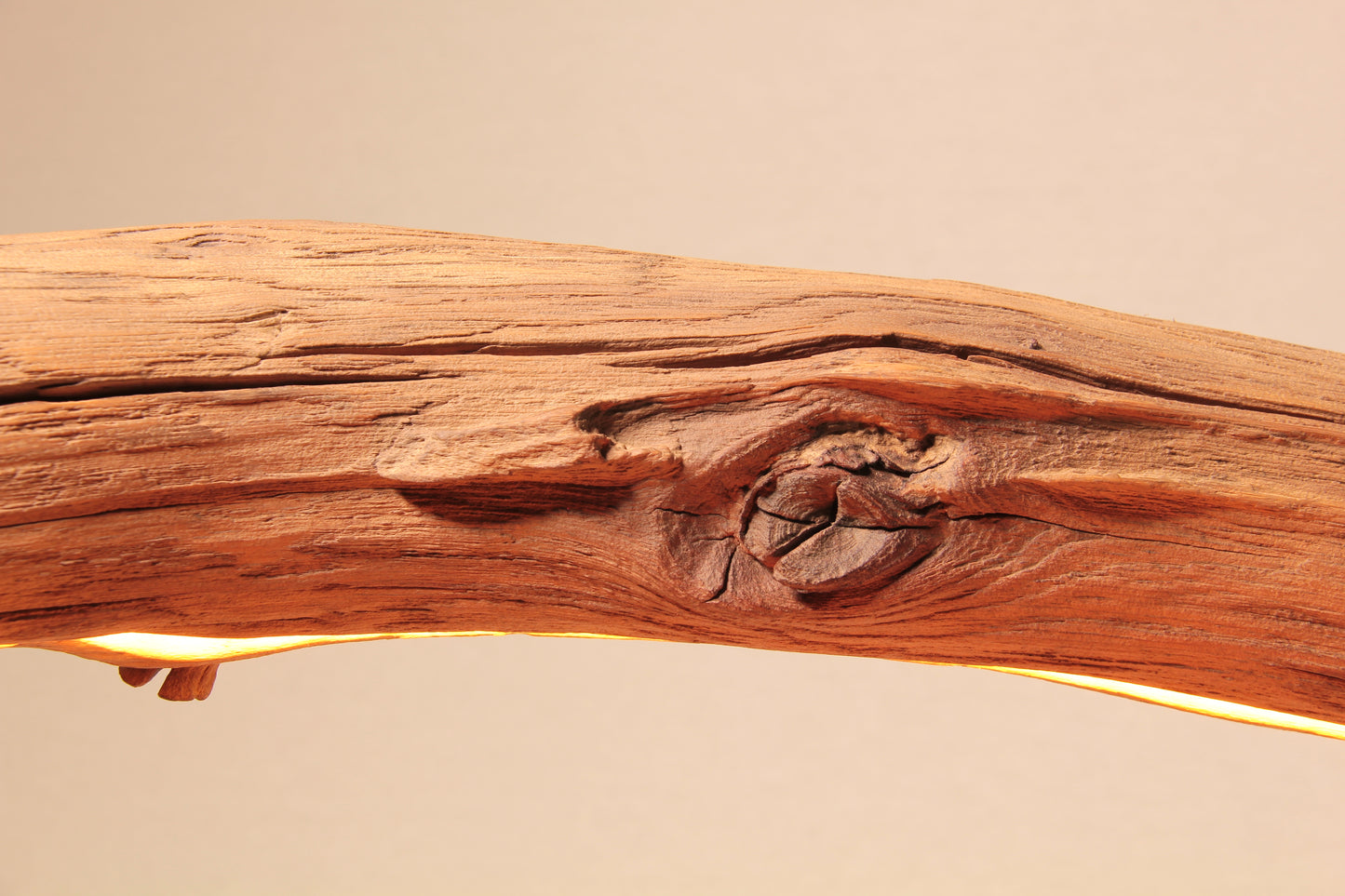 Dining table lamp - handmade unique piece - 210cm oak branch