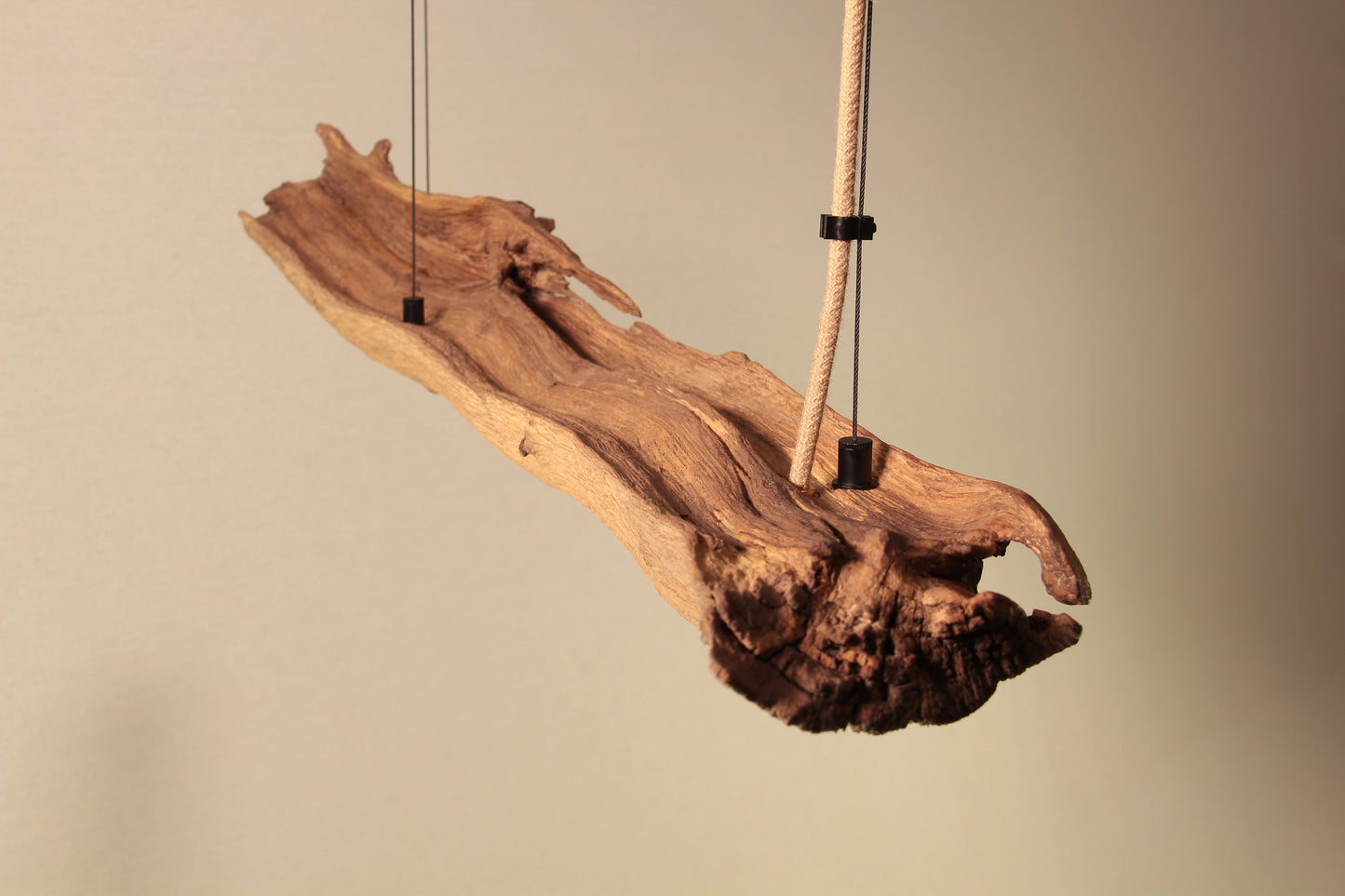 LED dining table lamp - handmade unique piece - 99cm oak branch