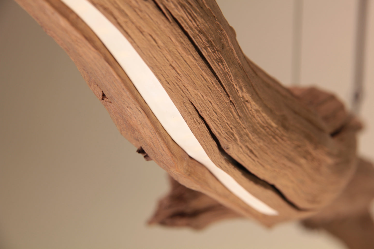 Dining table lamp / LED strip / 151 cm oak branch