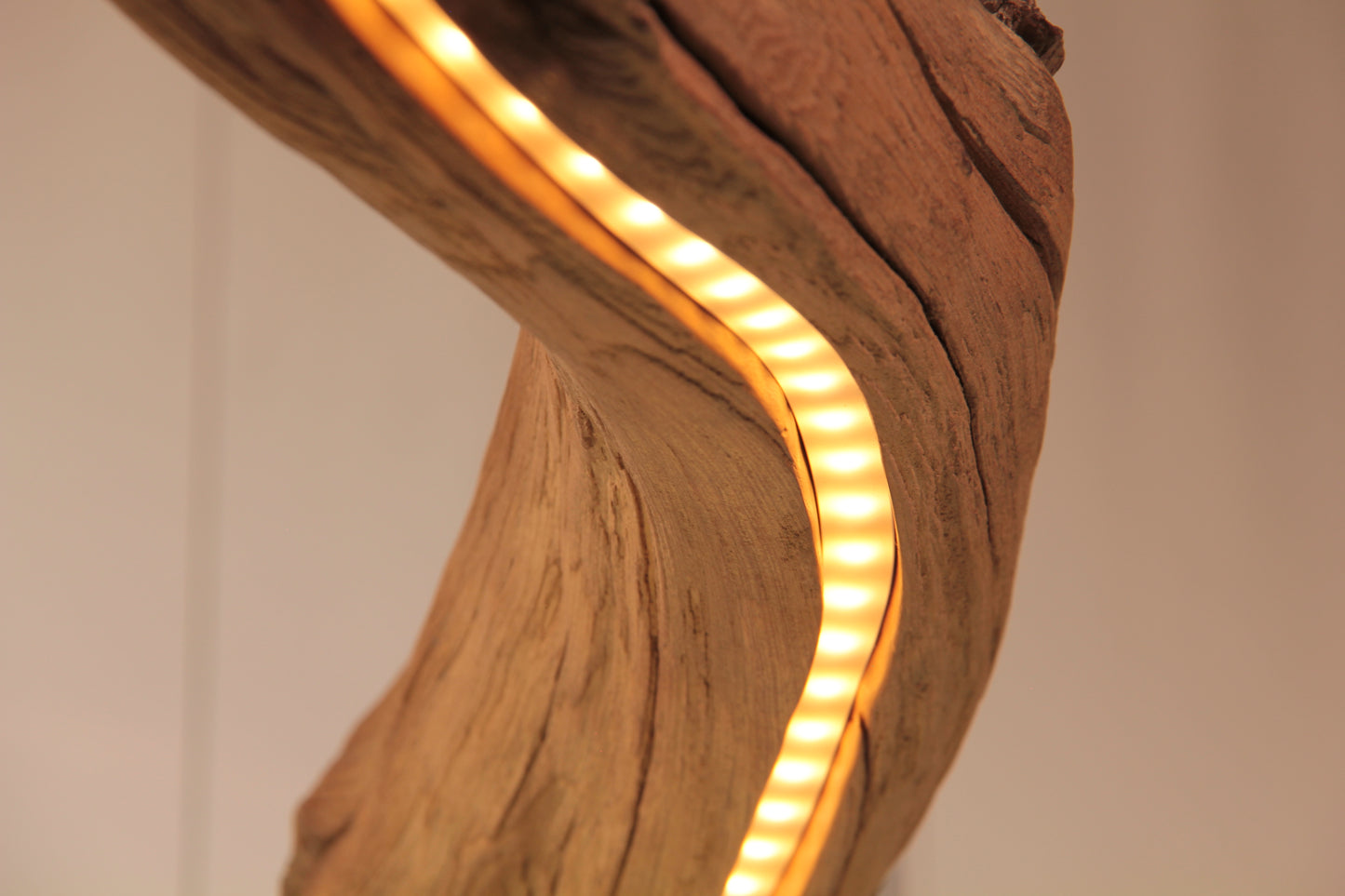 Dining table lamp - handmade unique piece - 210cm oak branch