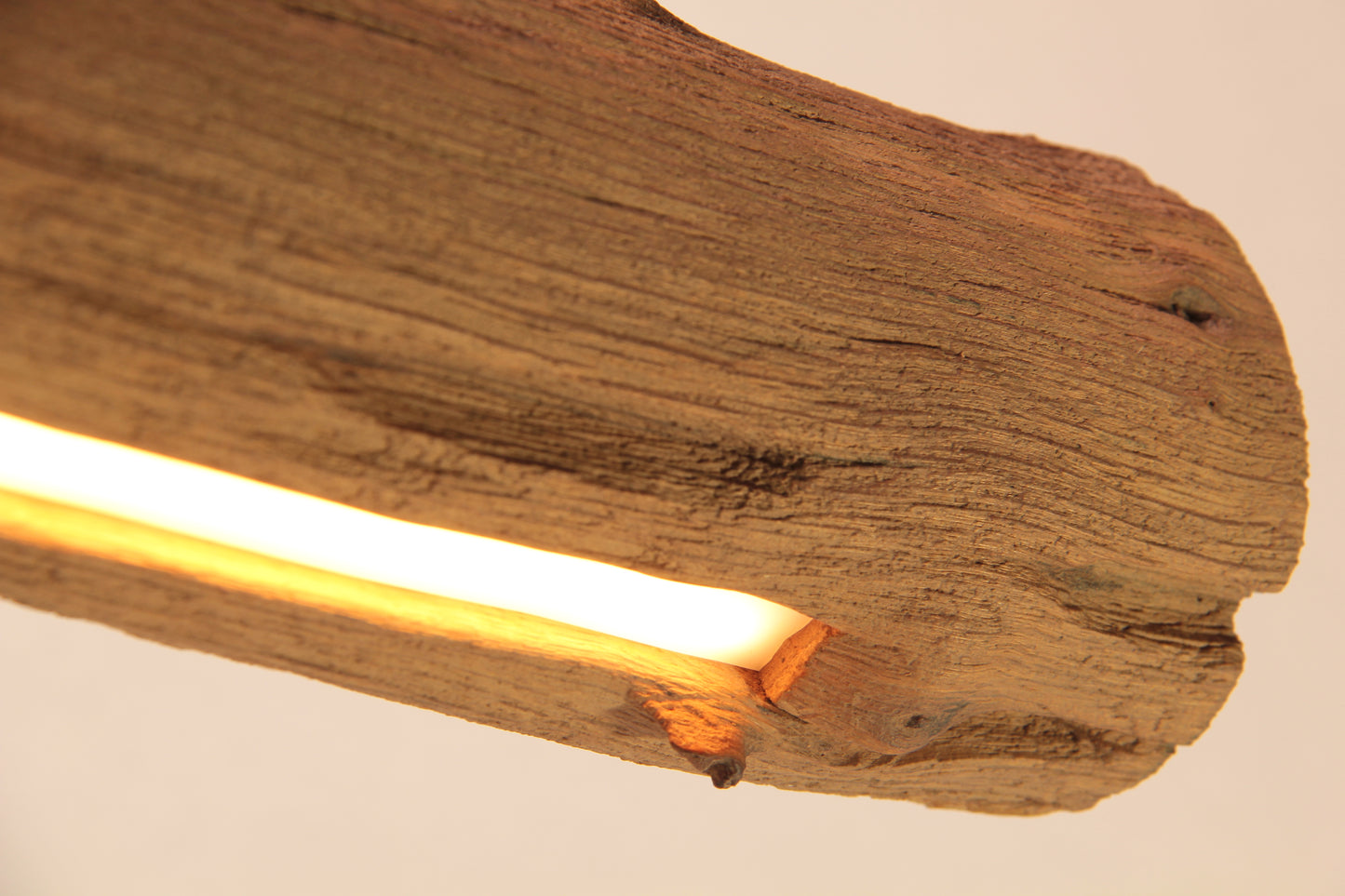 LED dining table lamp - handmade unique piece - 99cm oak branch