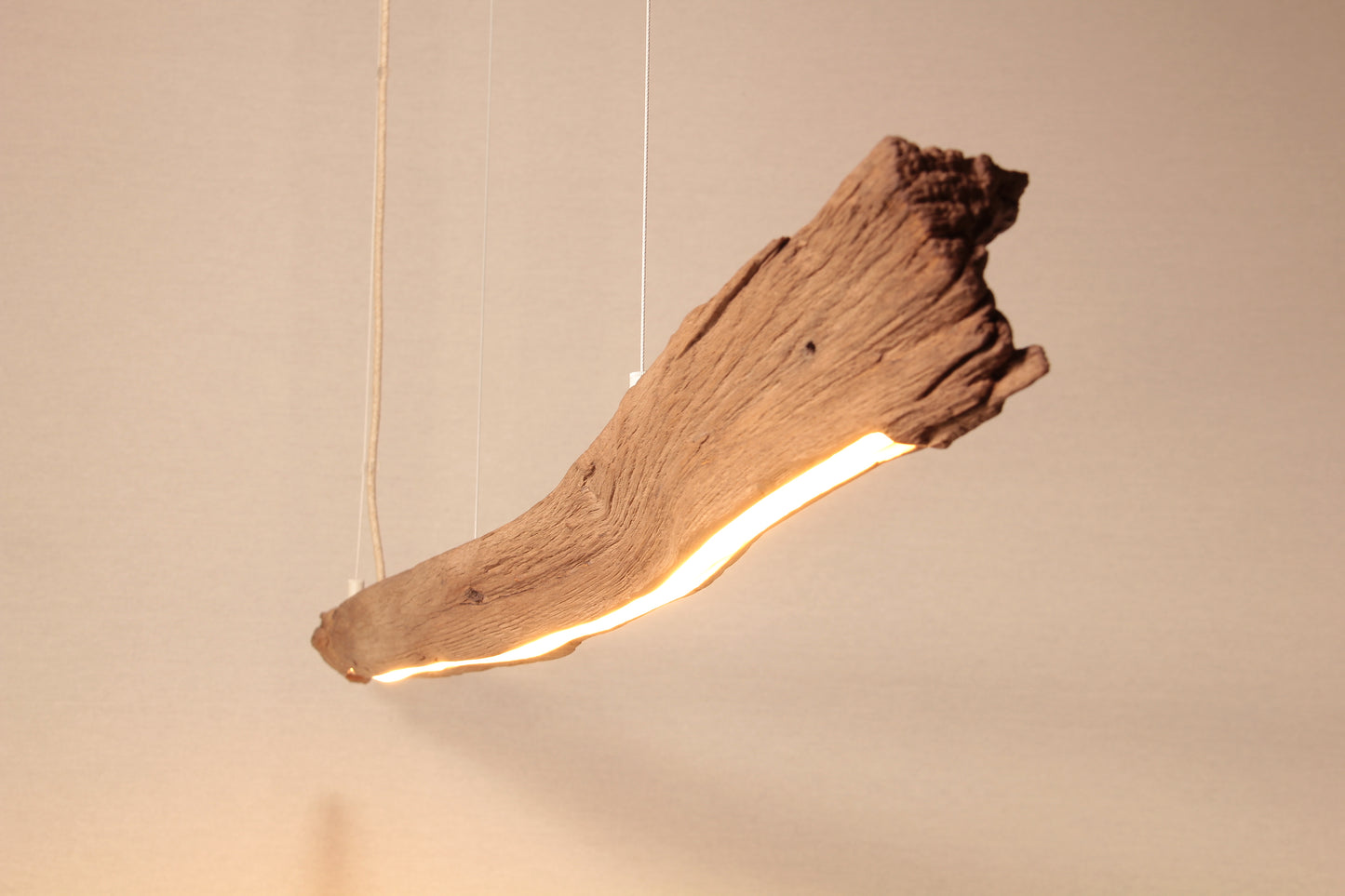 Dining table lamp / LED strip / 158 cm oak branch