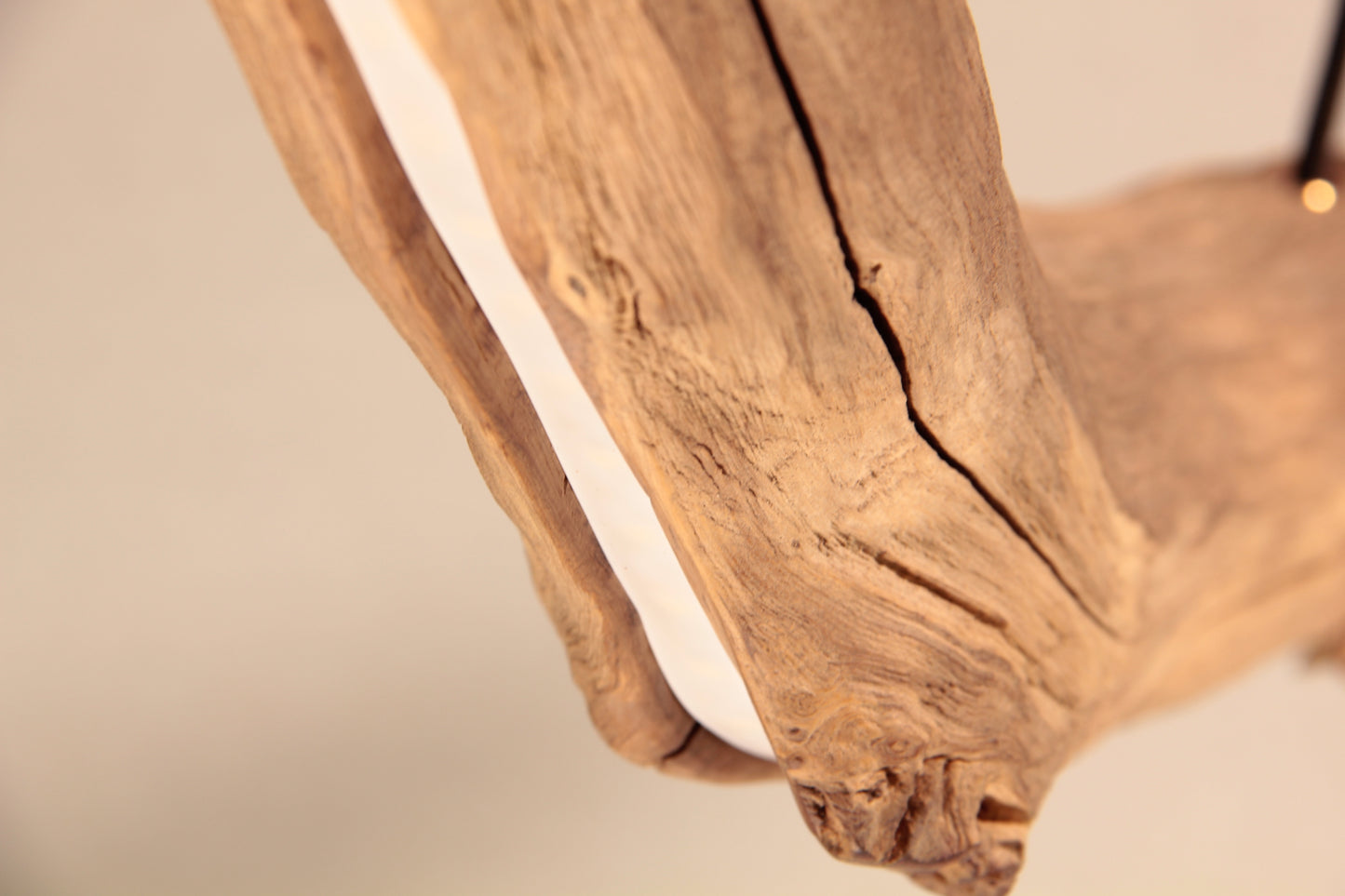 LED dining table lamp - handmade unique piece - 125cm oak branch