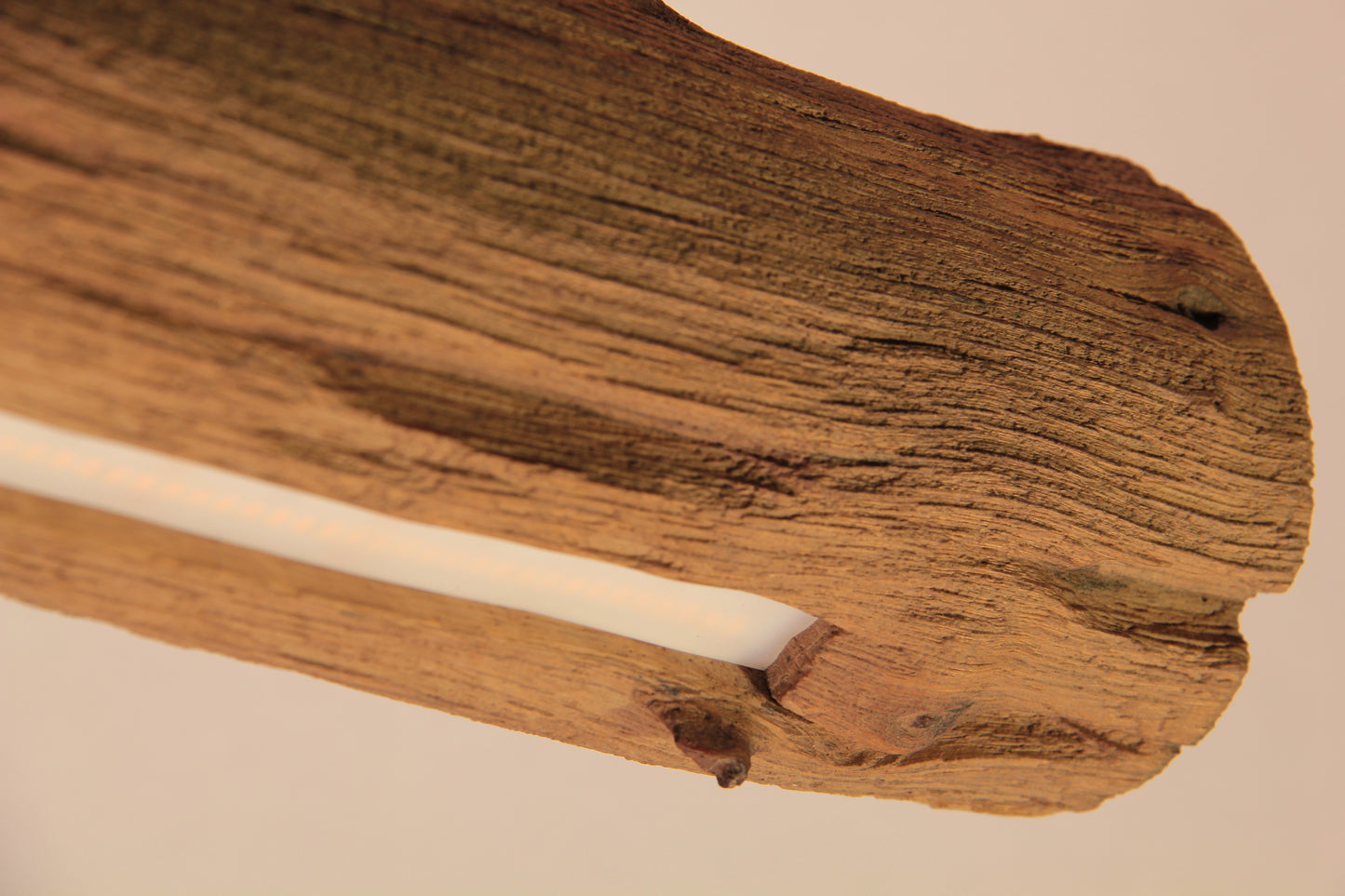 LED dining table lamp - handmade unique piece - 99cm oak branch