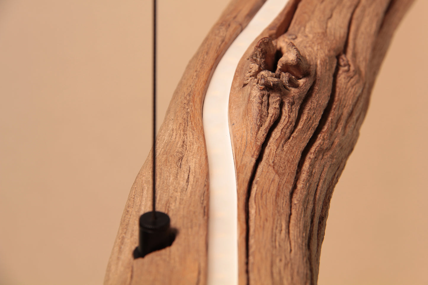 Dining table lamp / LED strip / 240 cm oak branch
