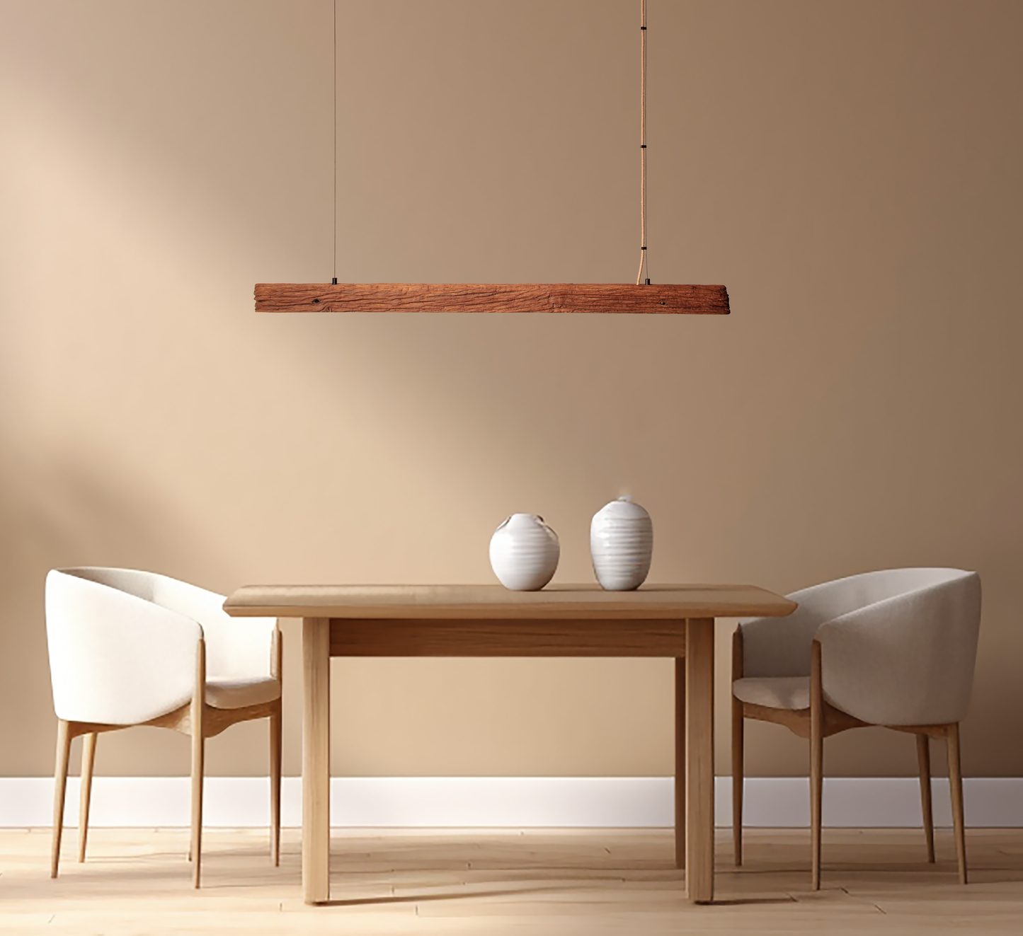 Dining table lamp / LED strip / 119 cm oak branch 2