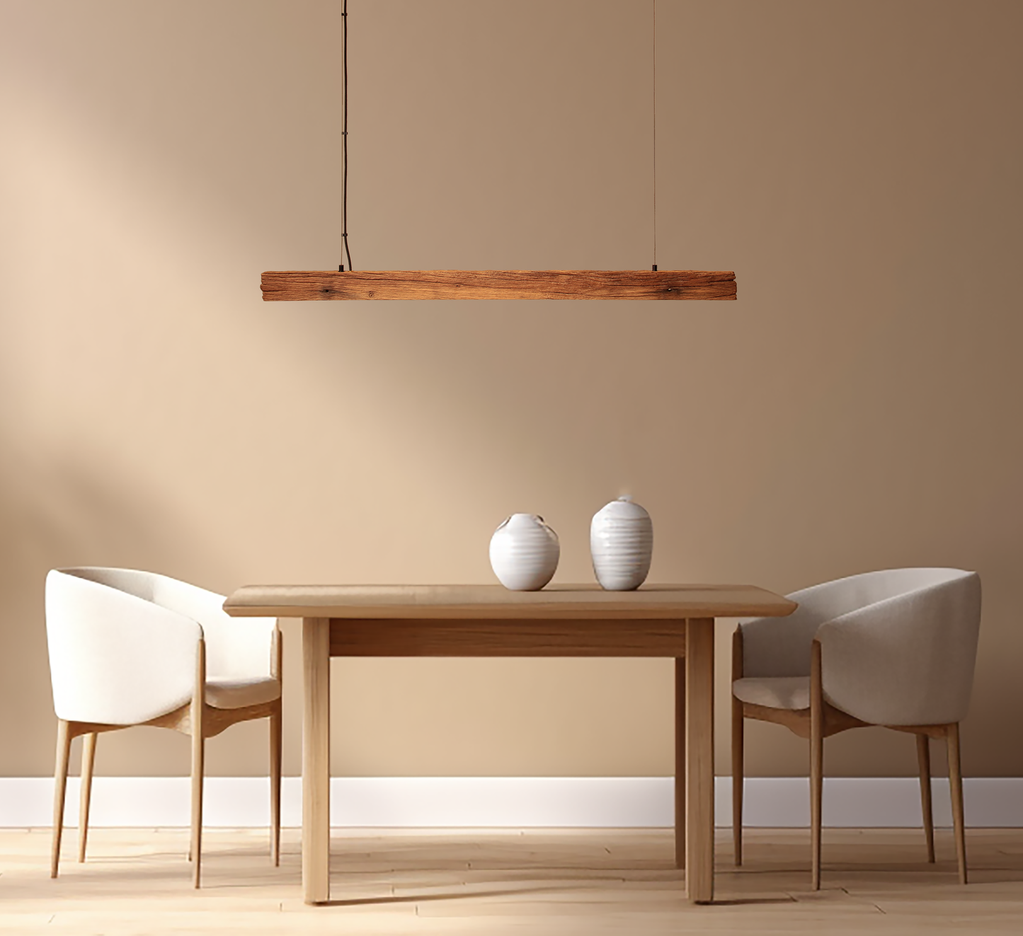 Dining table lamp / LED strip / 119 cm oak branch