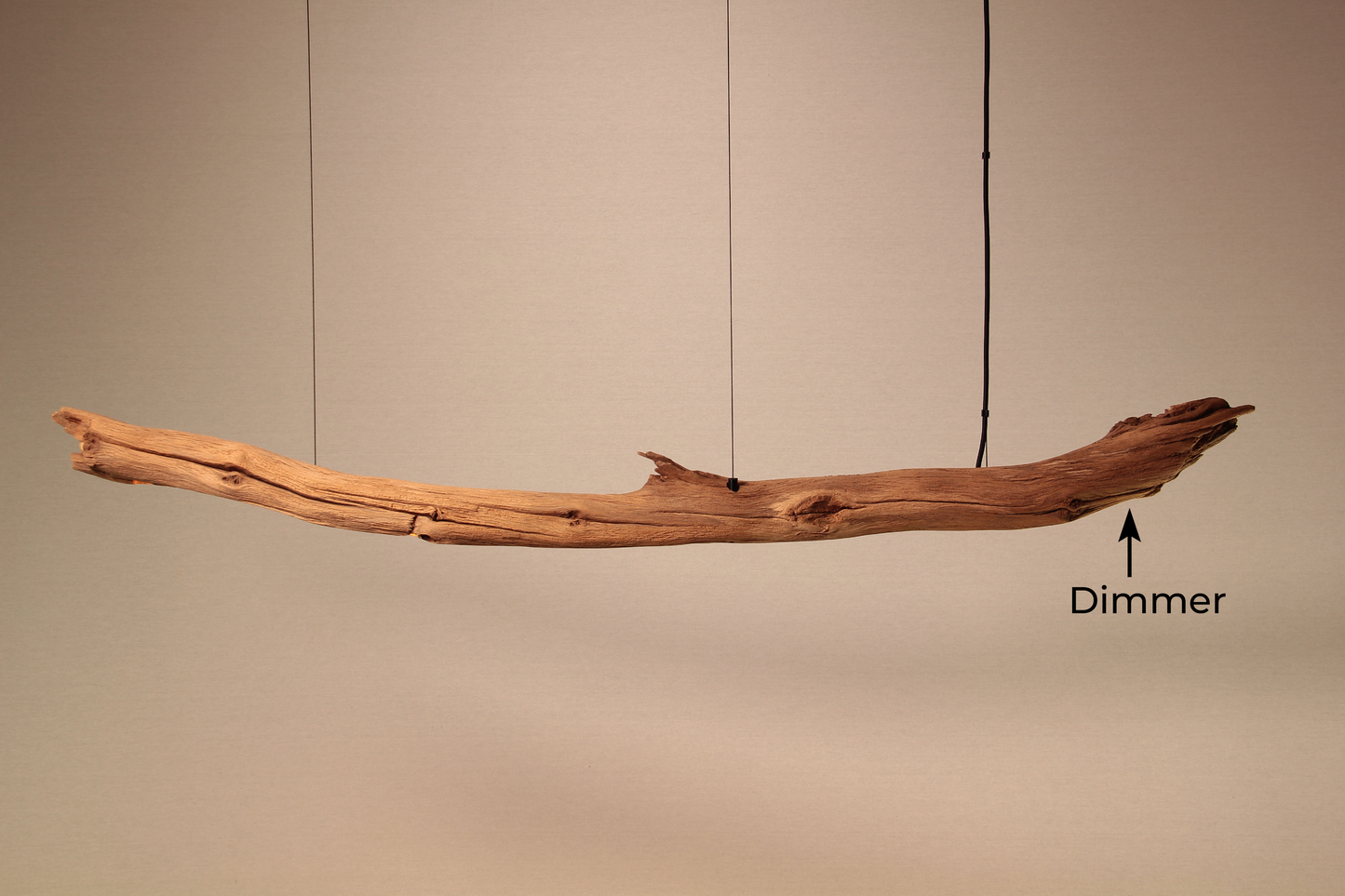 Dining table lamp / LED strip / 149 cm oak branch