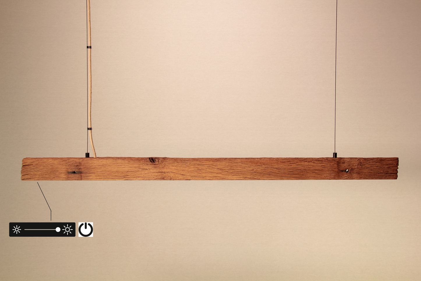 Dining table lamp / LED strip / 119 cm oak branch 2