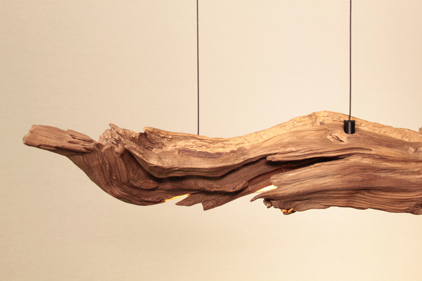 Dining table lamp - handmade unique piece - 75cm oak branch