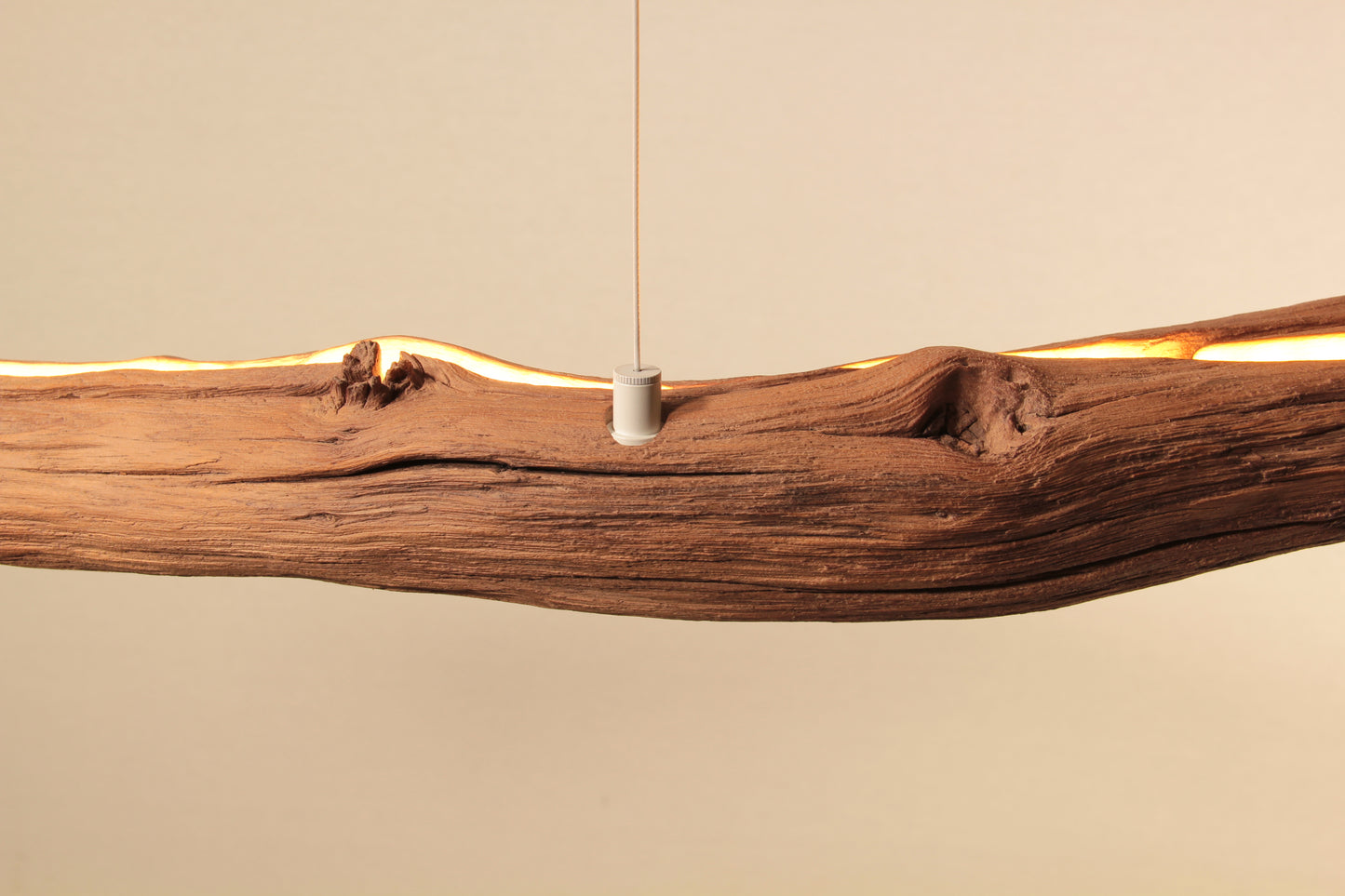 Esstischleuchte - handgefertigtes Unikat - 152cm Eichenast