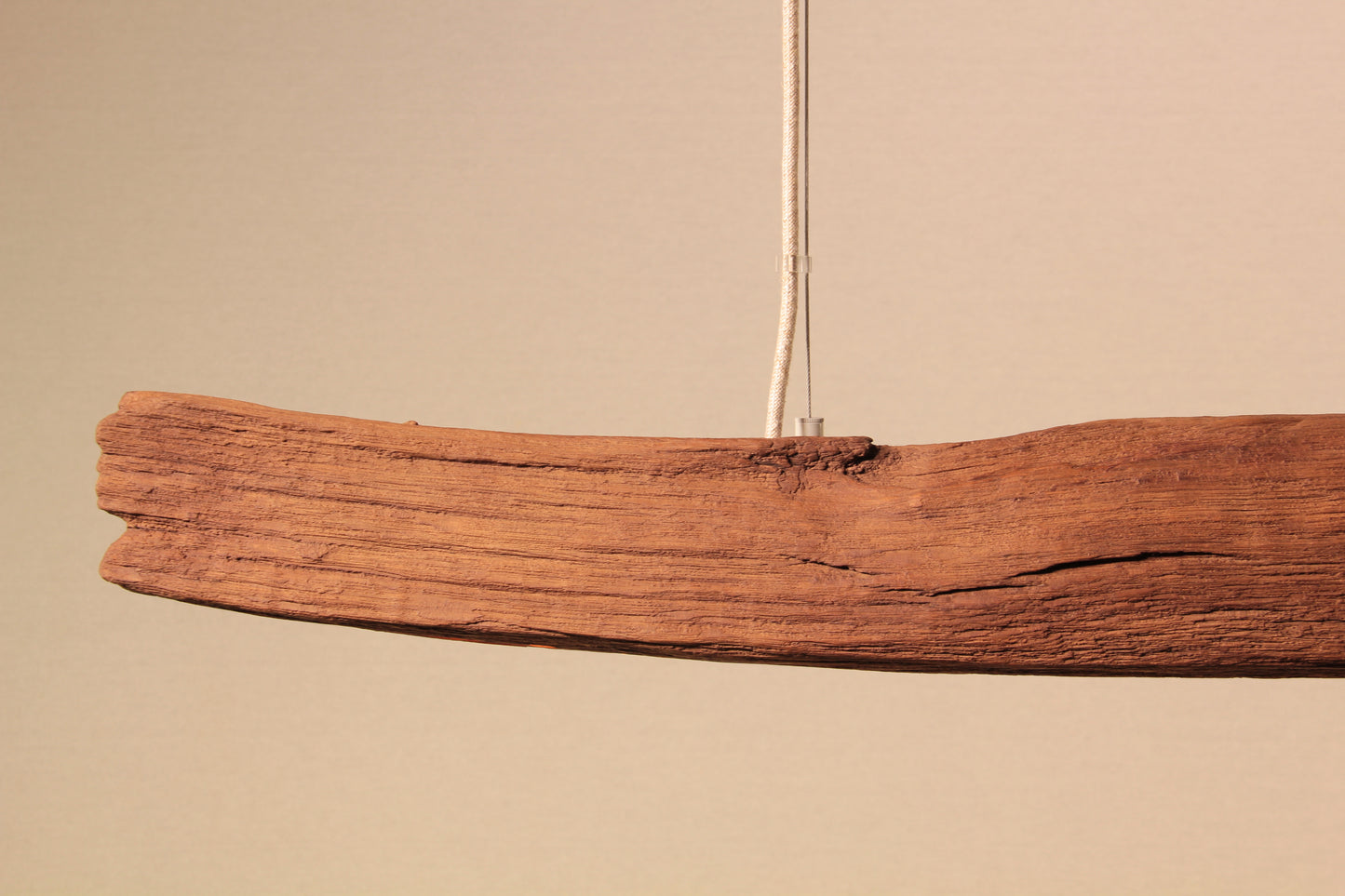 Esstischleuchte - handgefertigtes Unikat - 134cm Eichenbalken
