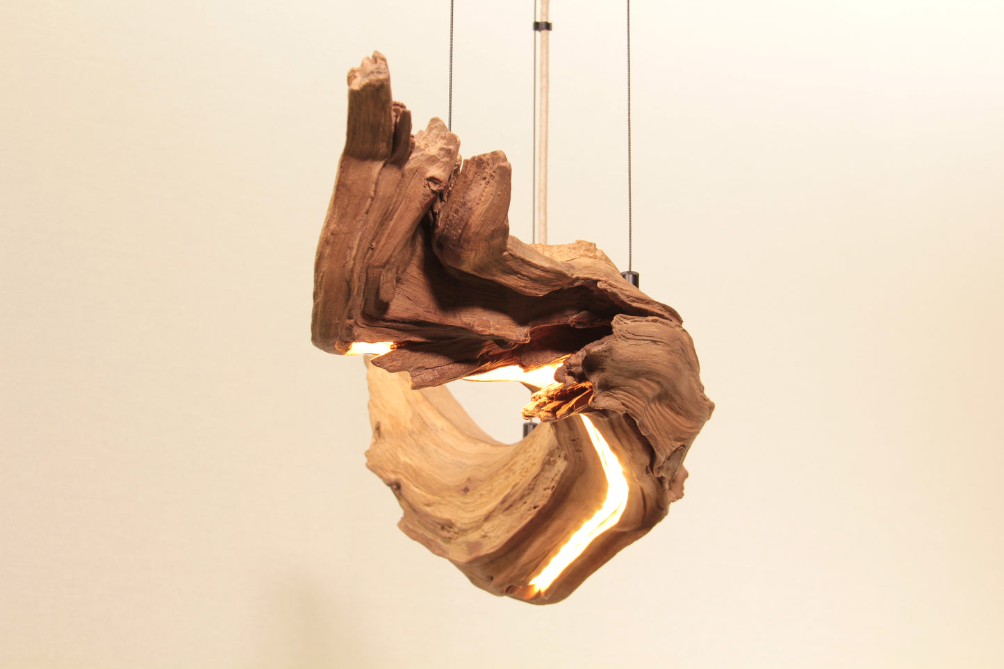 Dining table lamp - handmade unique piece - 75cm oak branch