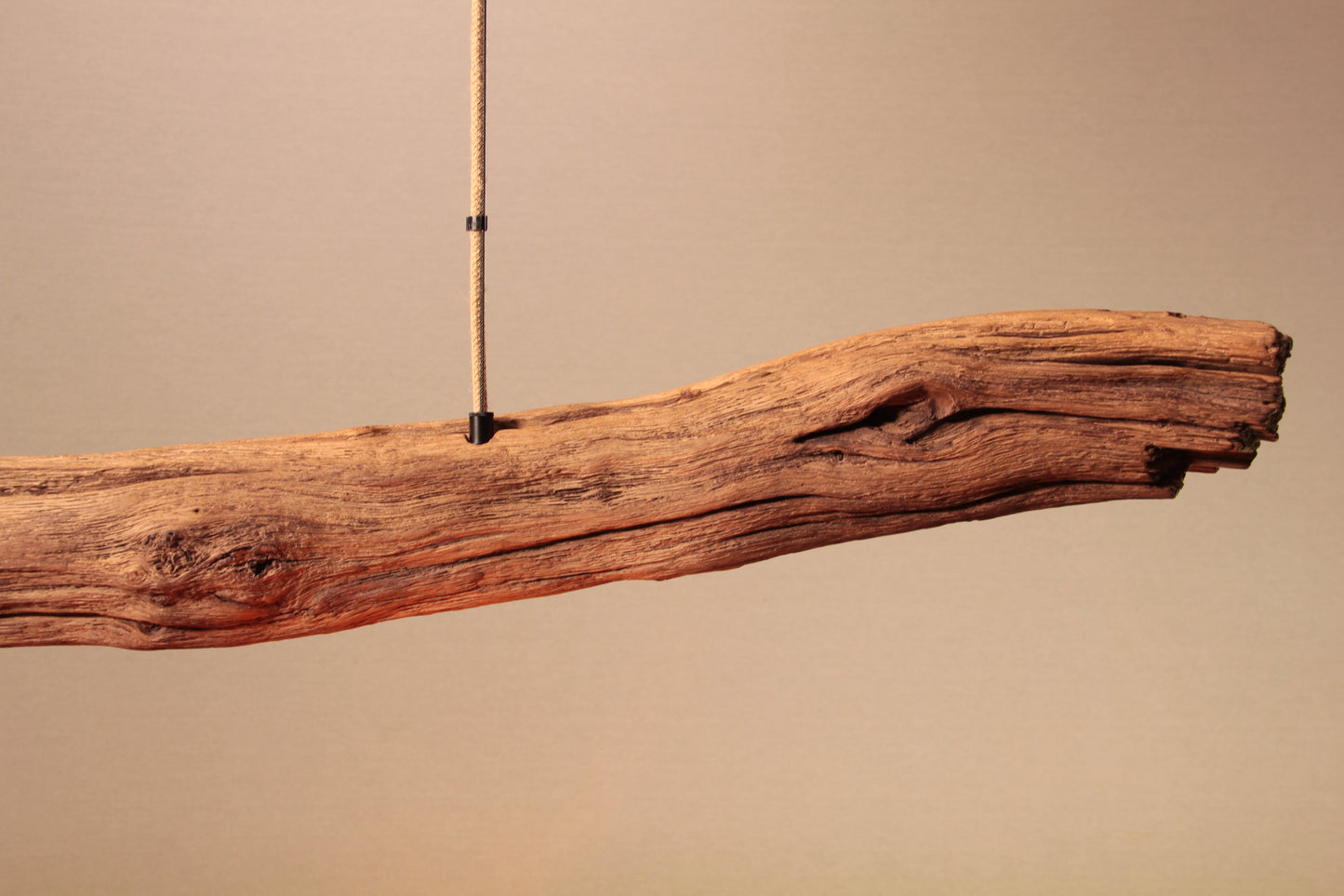 Dining table lamp - handmade unique piece - 184cm oak branch