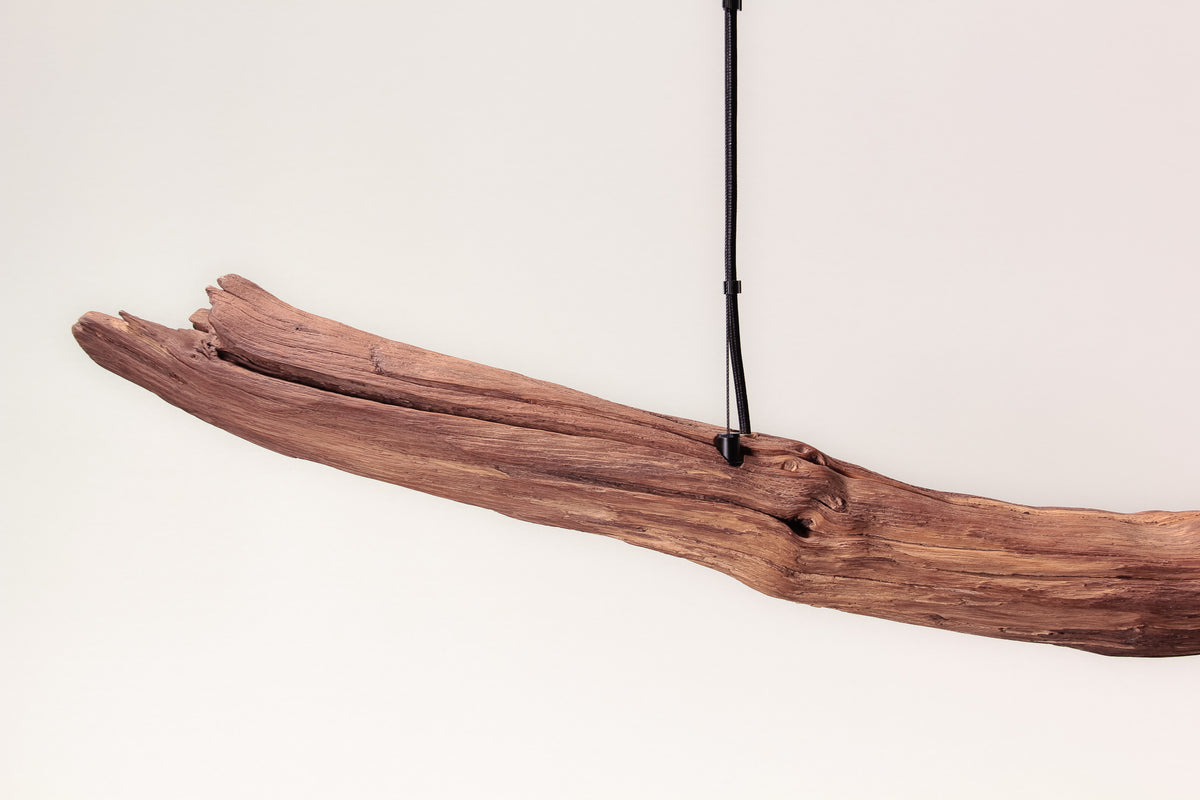 Esstischleuchte - handgefertigtes Unikat - 178cm Eichenast