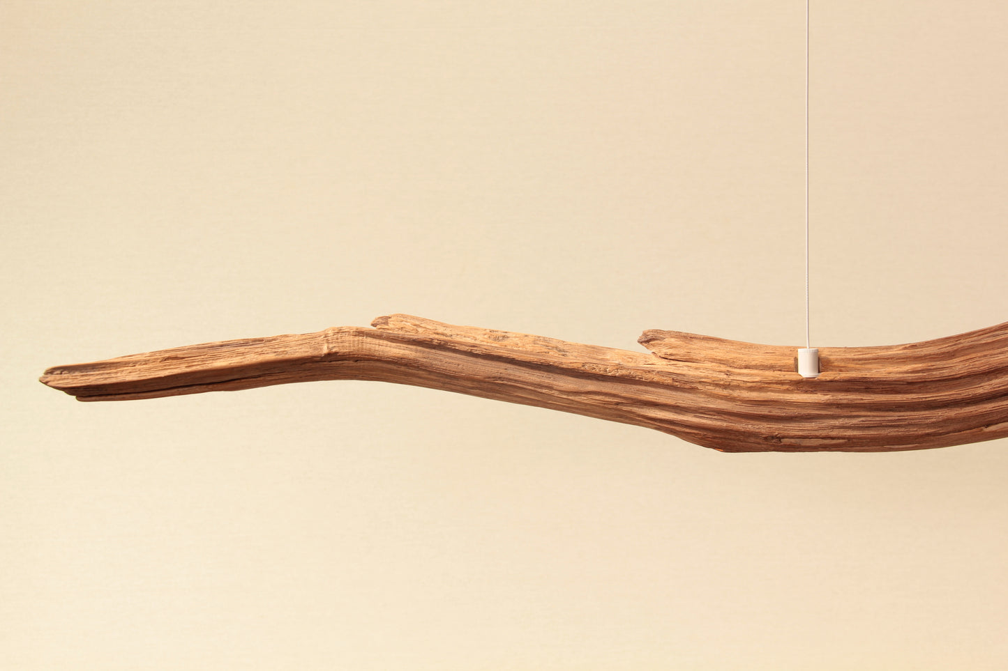 Dining table lamp - handmade unique piece - 229cm oak branch