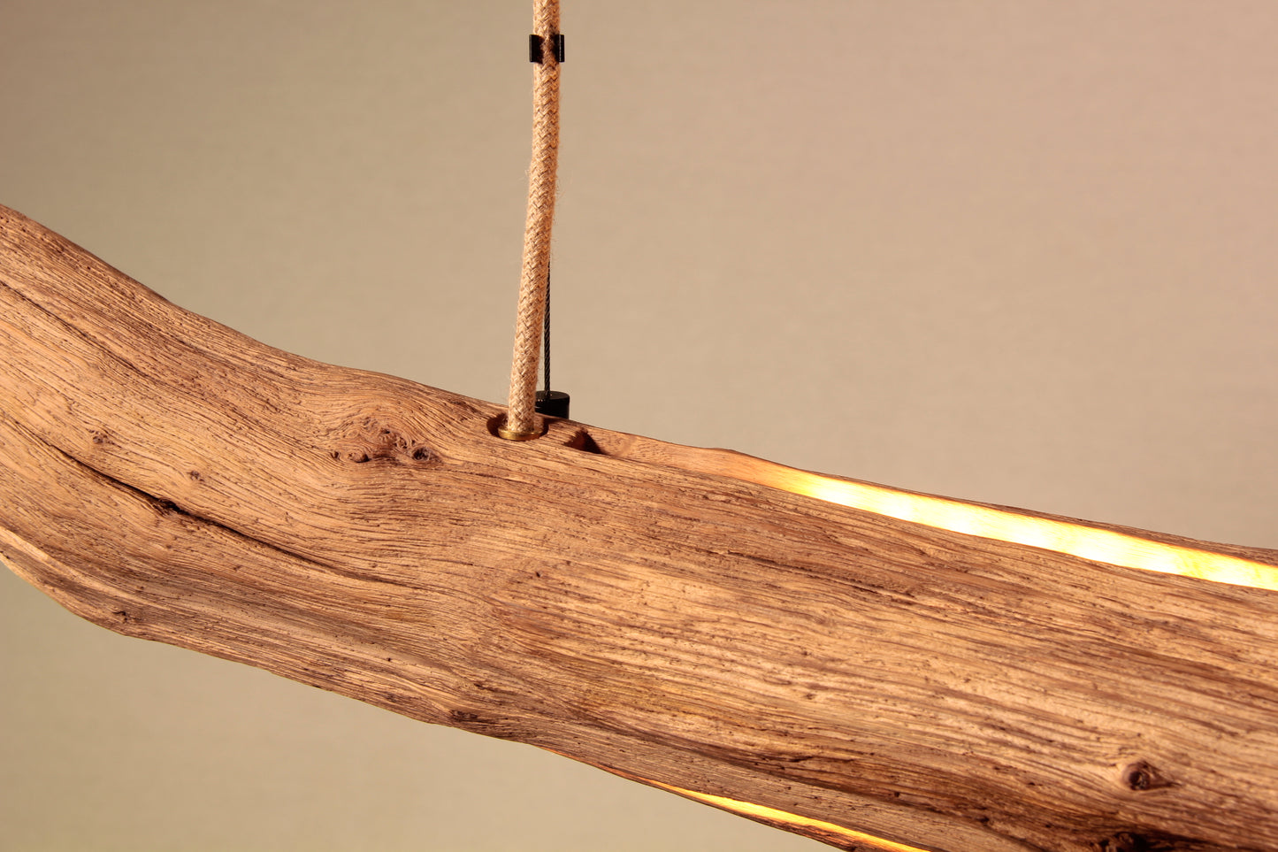 Dining table lamp - handmade unique piece - 184cm oak branch