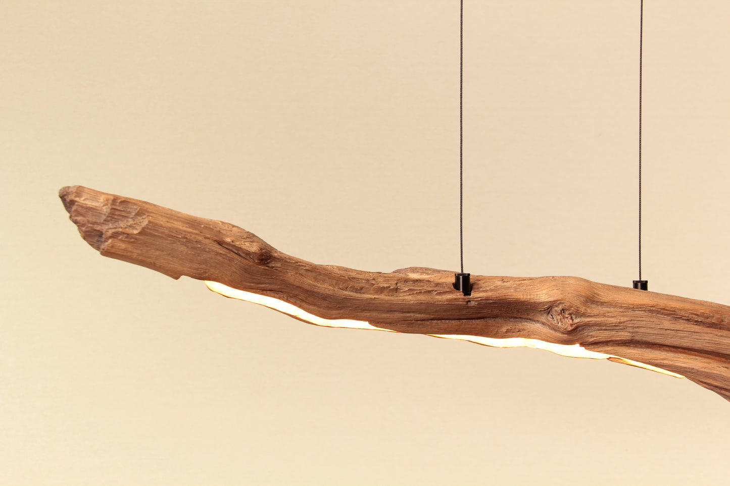 Dining table lamp - handmade unique piece - 113cm oak branch