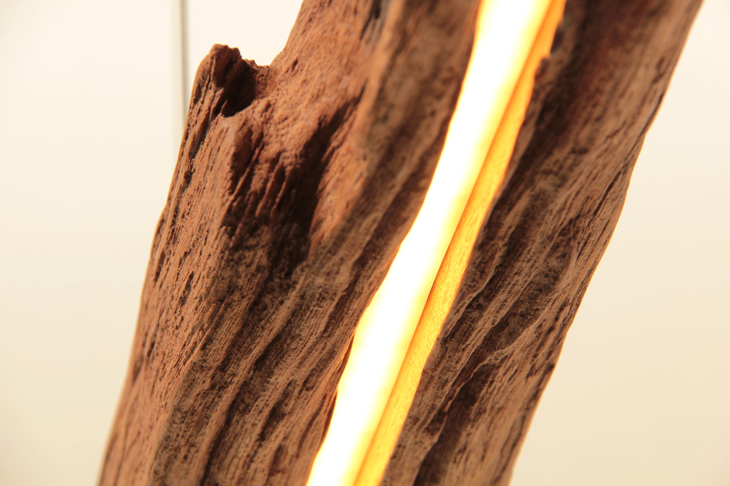 Dining table lamp - handmade unique piece - 119cm oak beam