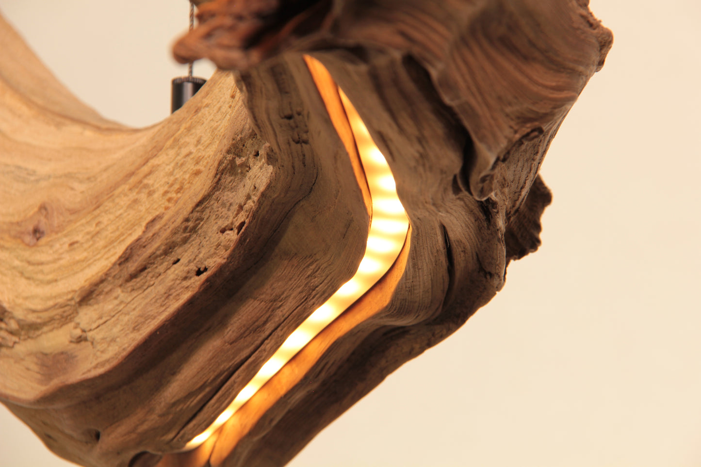 Dining table lamp - handmade unique piece - 75cm oak branch
