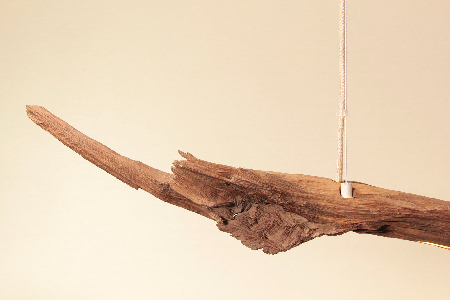 Dining table lamp - handmade unique piece - 187cm oak branch