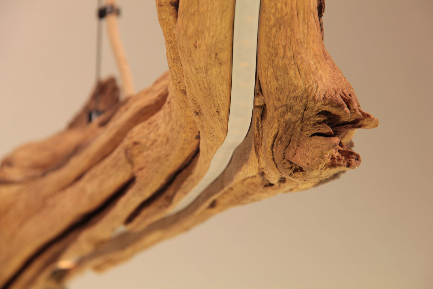 Dining table lamp - handmade unique piece - 164cm oak branch