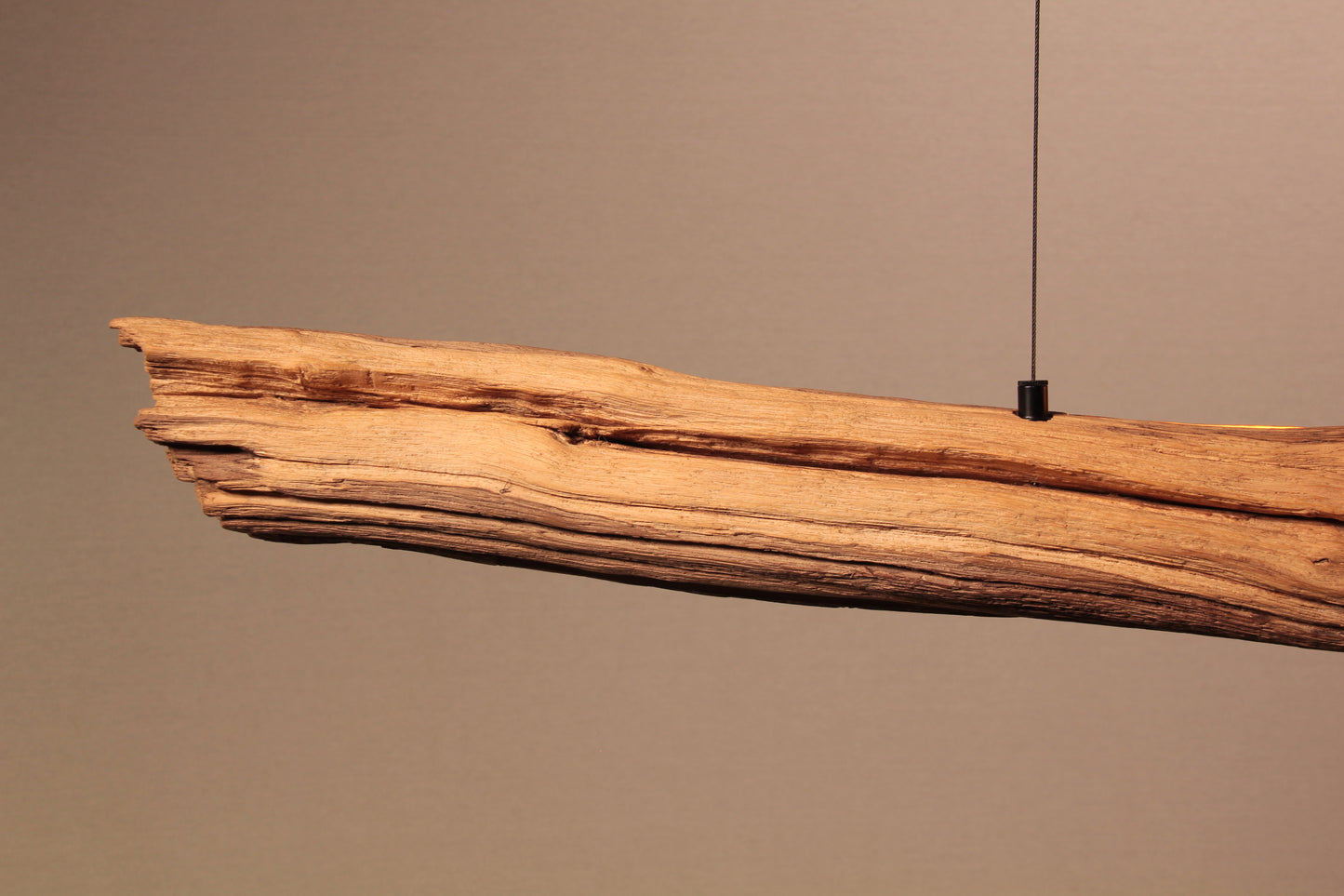 Dining table lamp - handmade unique piece - 184cm oak branch