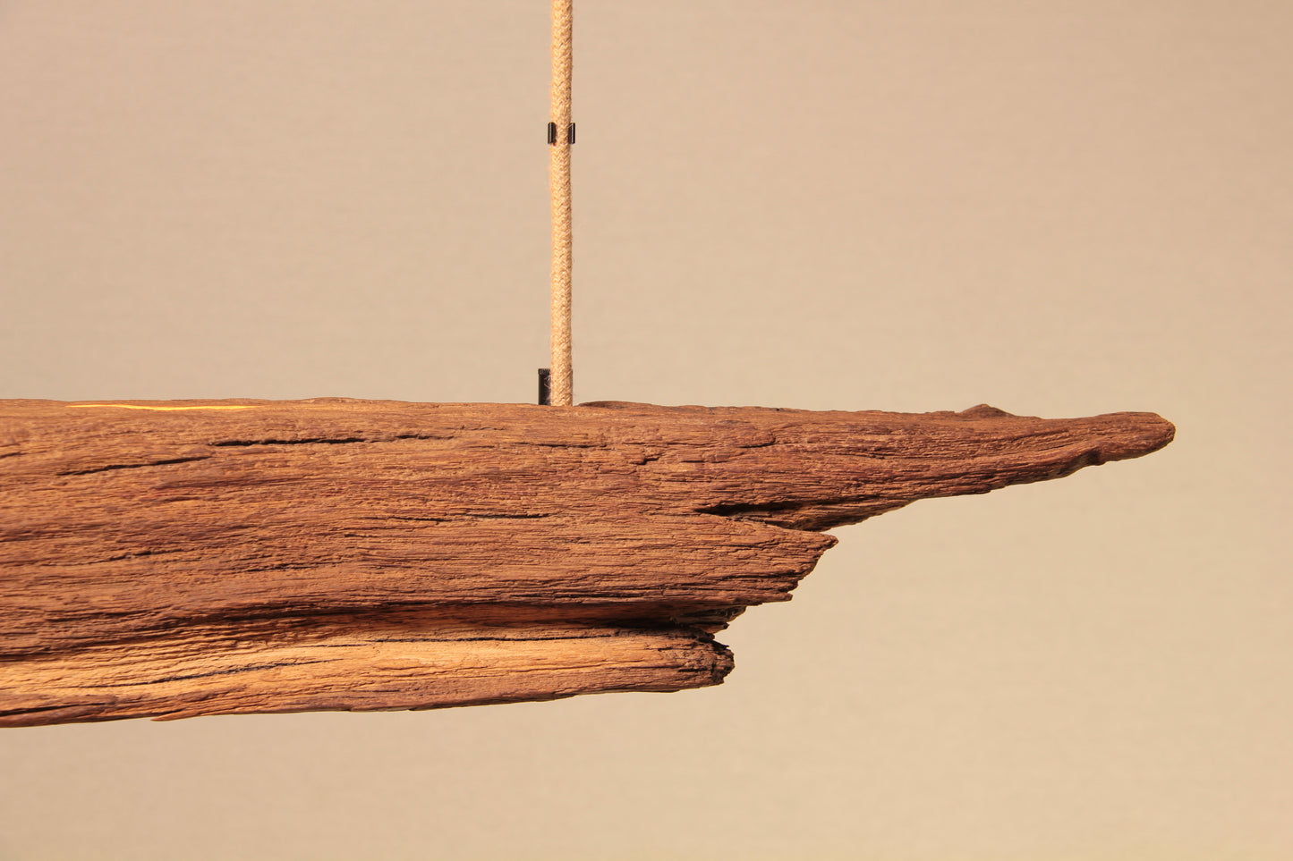 Esstischleuchte - handgefertigtes Unikat - 121cm Eichenbalken