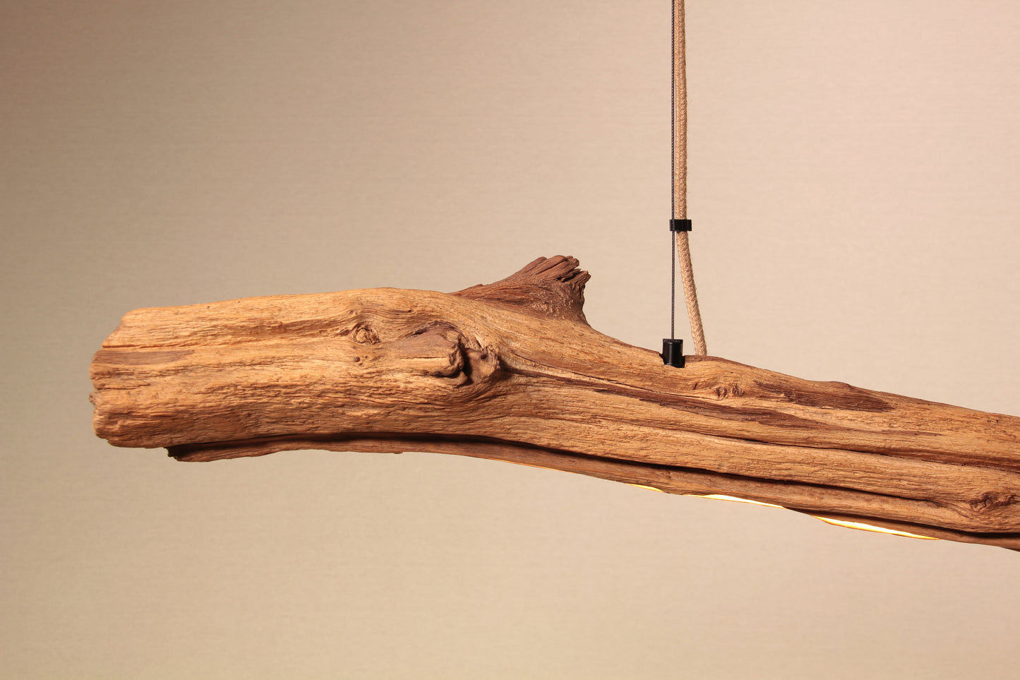 Dining table lamp - handmade unique piece - 164cm oak branch