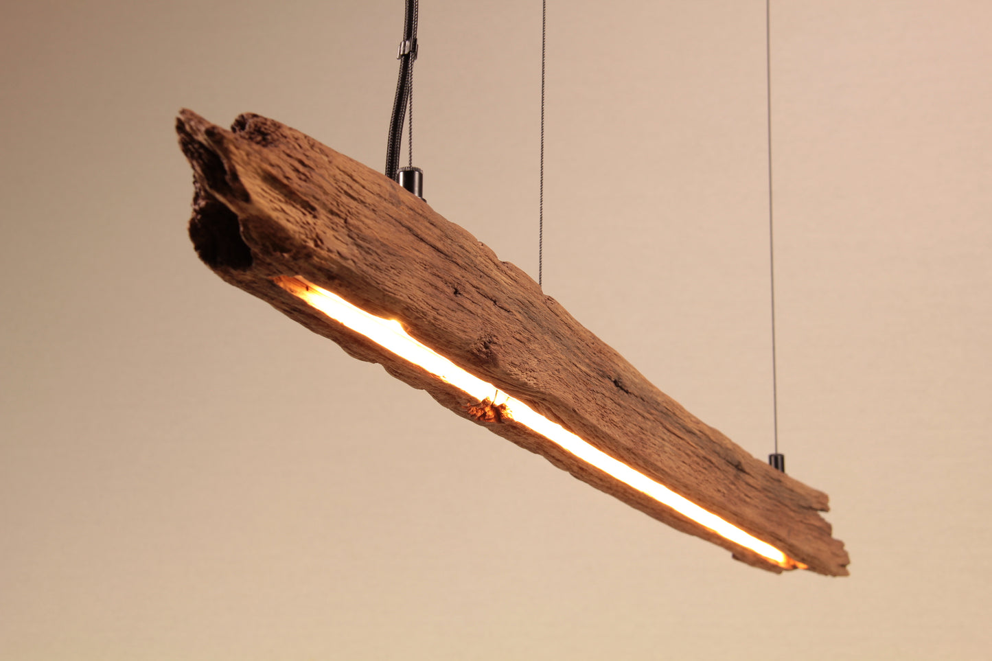 Esstischleuchte - handgefertigtes Unikat - 100cm Eichenbalken