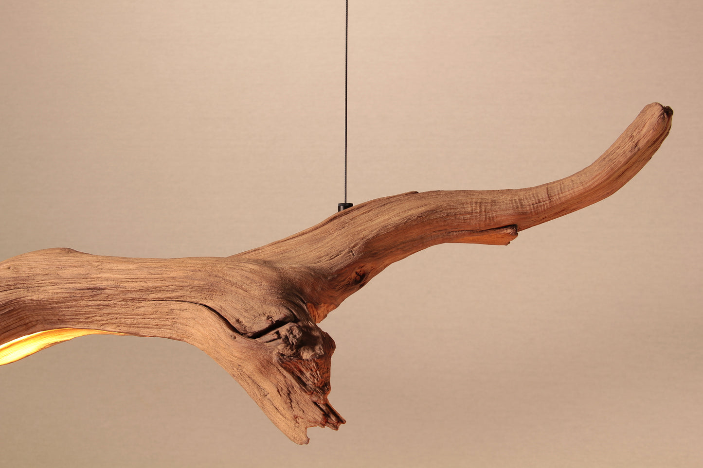 Esstischleuchte / LED Streifen / 125 cm Eichenast