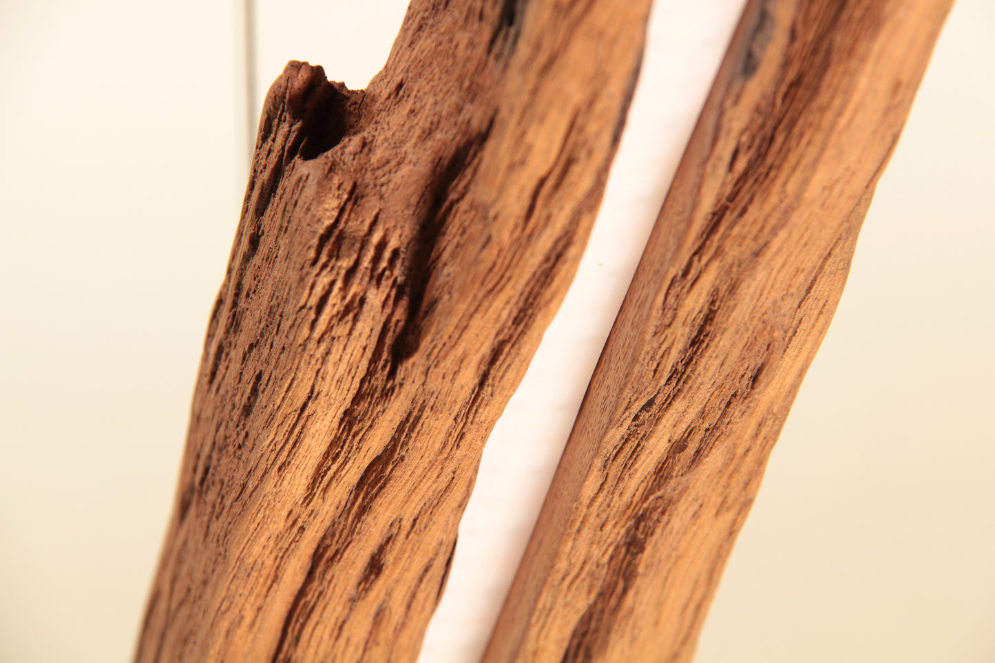 Dining table lamp - handmade unique piece - 119cm oak beam