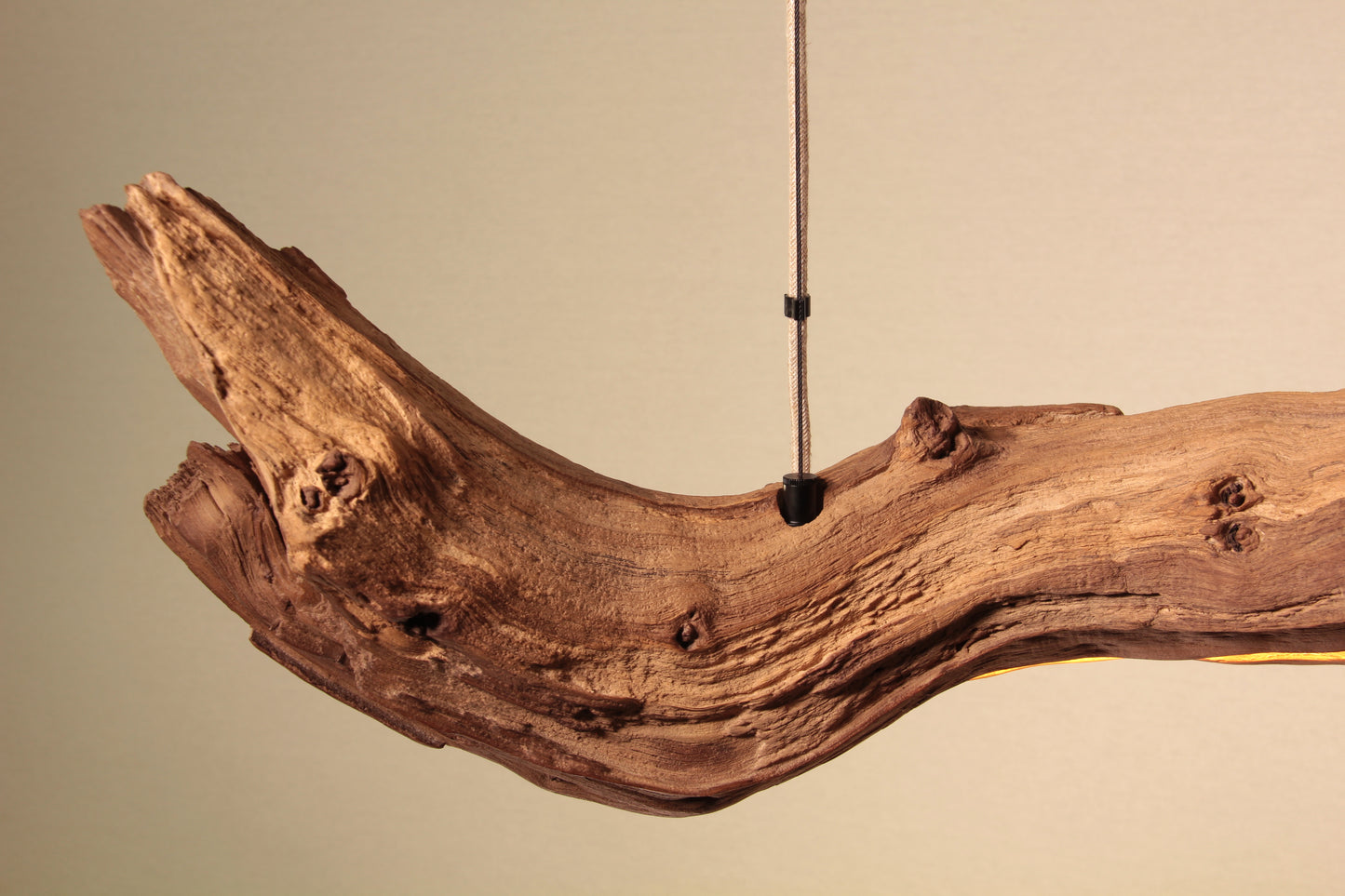 Dining table lamp - handmade unique piece - 75cm oak branch