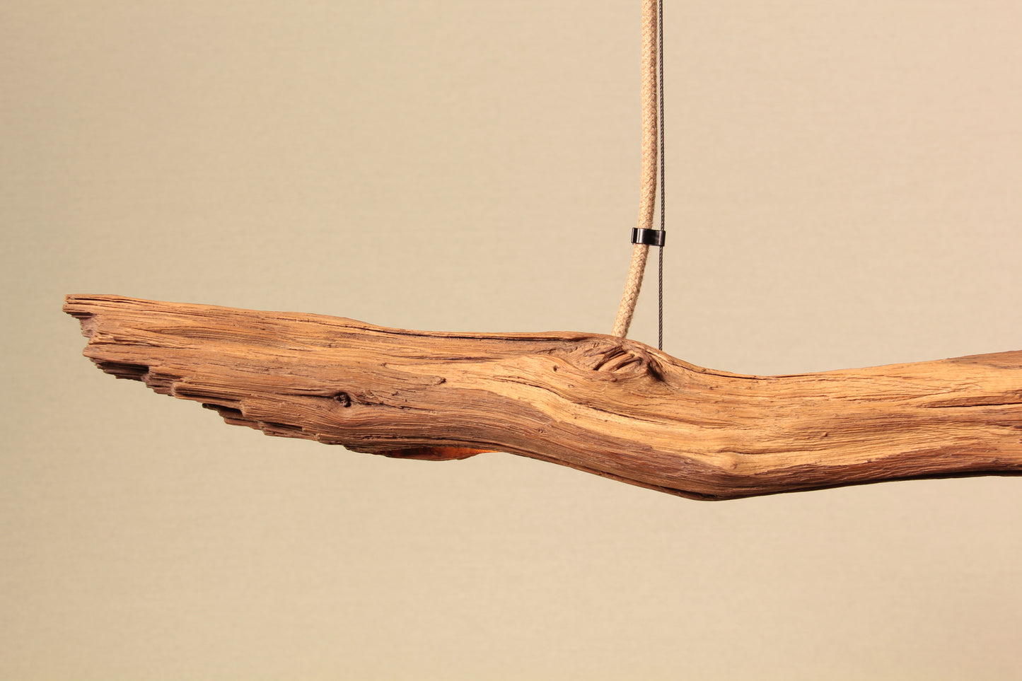 Dining table lamp - handmade unique piece - 151cm oak branch