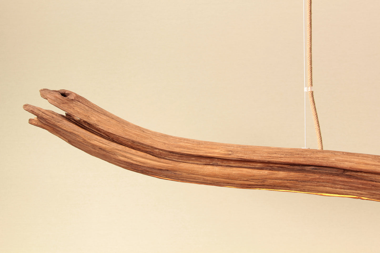 Dining table lamp - handmade unique piece - 229cm oak branch