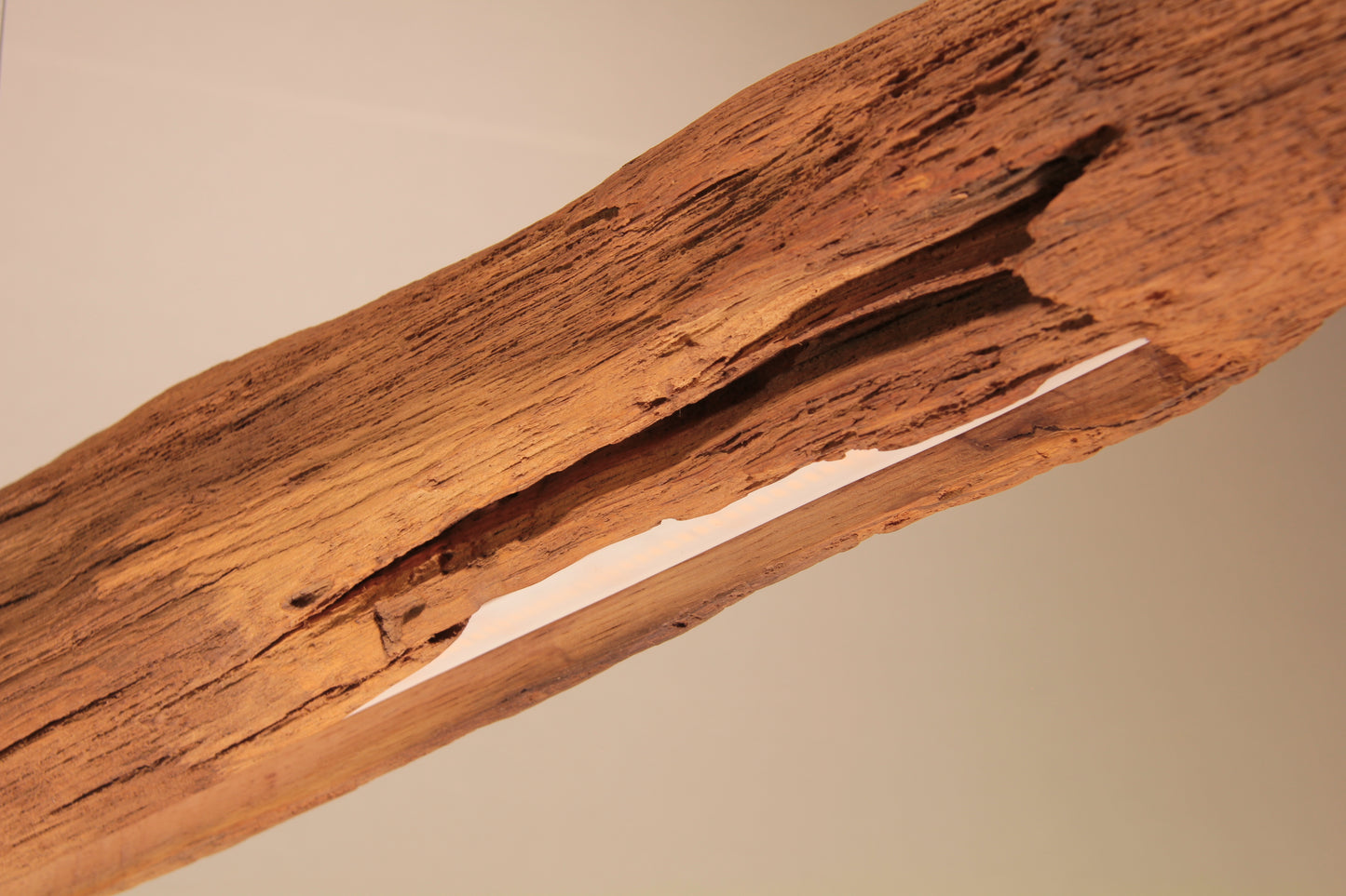 Esstischleuchte - handgefertigtes Unikat - 134cm Eichenbalken