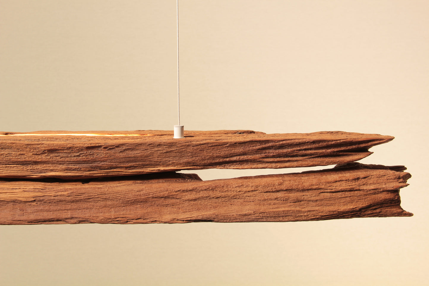 Esstischleuchte - handgefertigtes Unikat - 128cm Eichenbalken