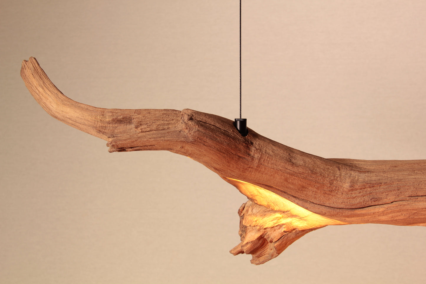 Esstischleuchte / LED Streifen / 125 cm Eichenast