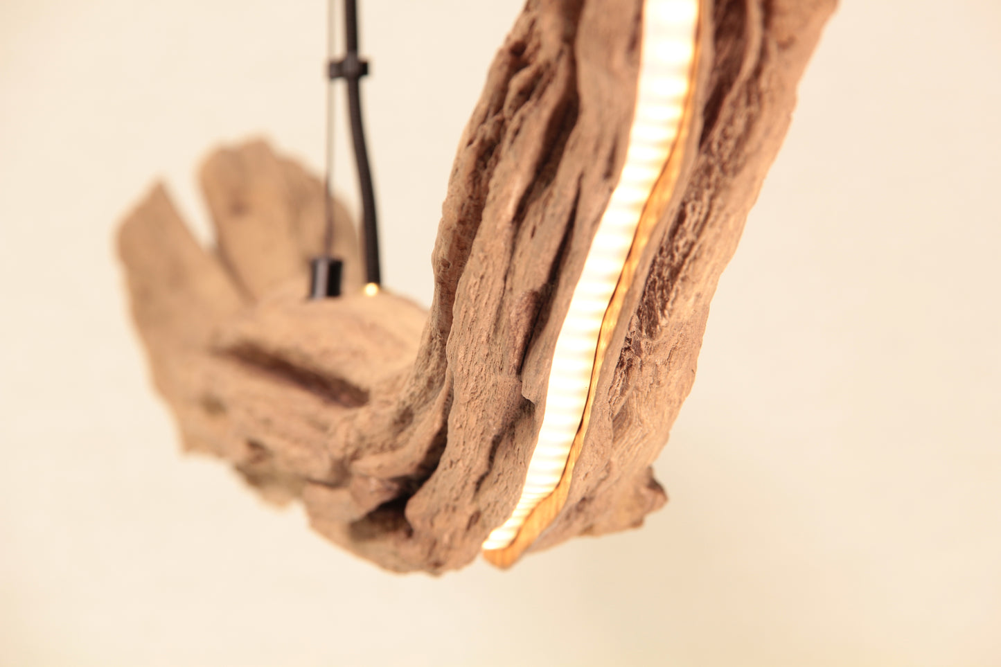 Dining Table Lamp - Handcrafted One-of-a-Kind Piece - 234 cm Oak Branch