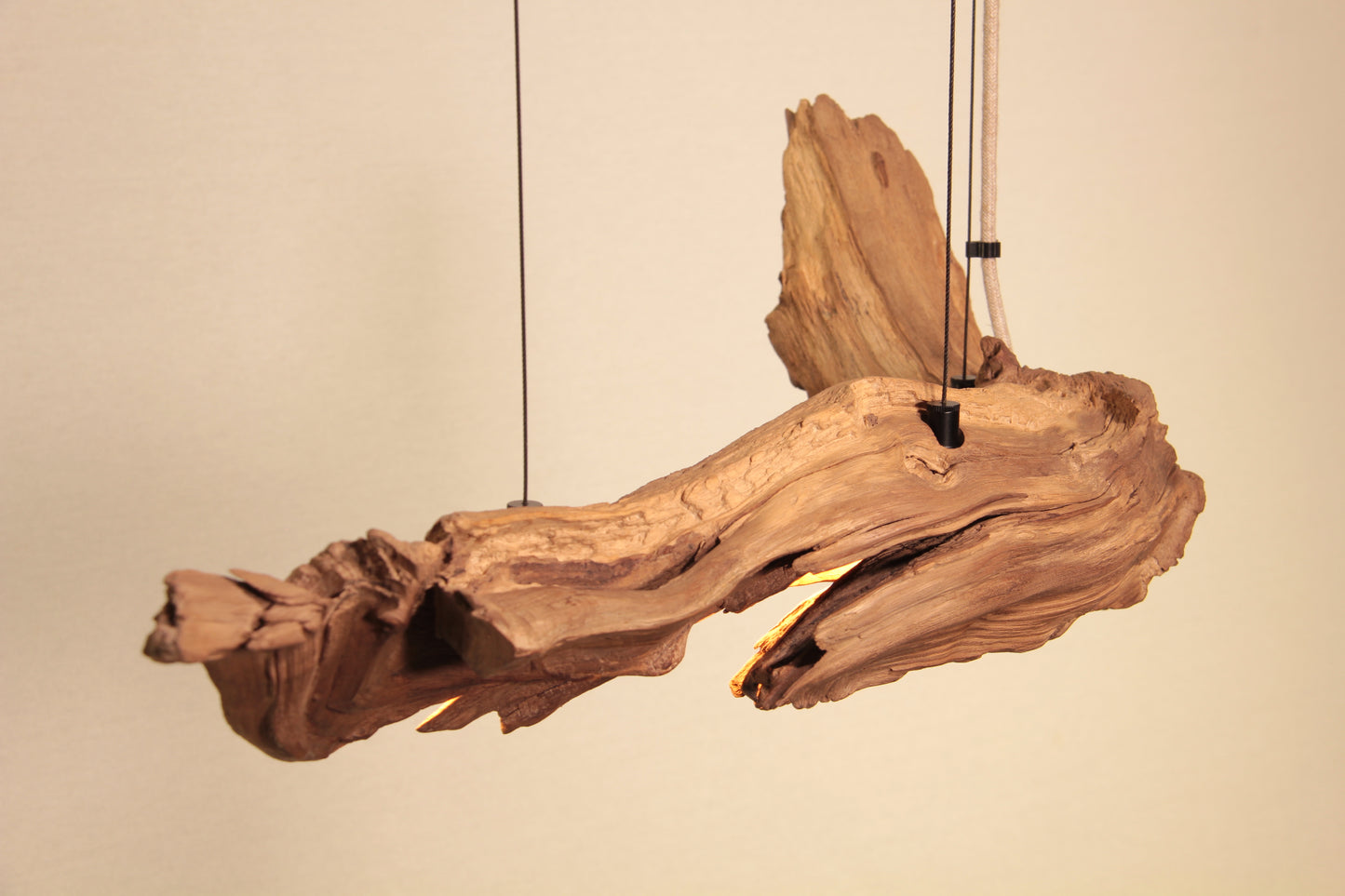 Dining table lamp - handmade unique piece - 75cm oak branch