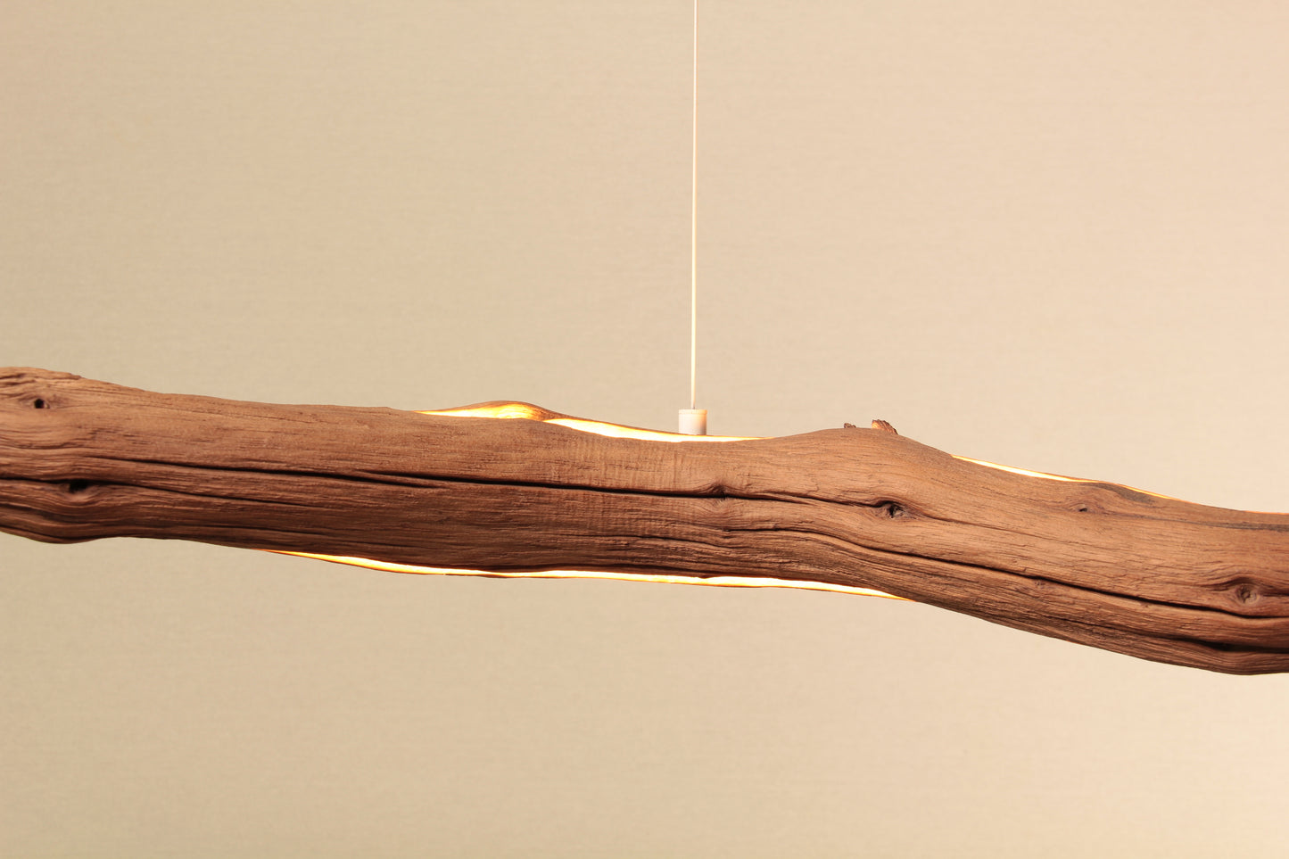 Esstischleuchte - handgefertigtes Unikat - 152cm Eichenast
