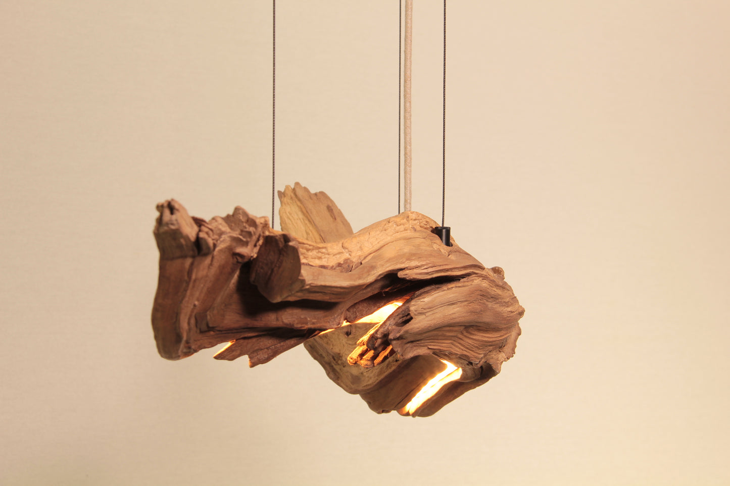 Dining table lamp - handmade unique piece - 75cm oak branch