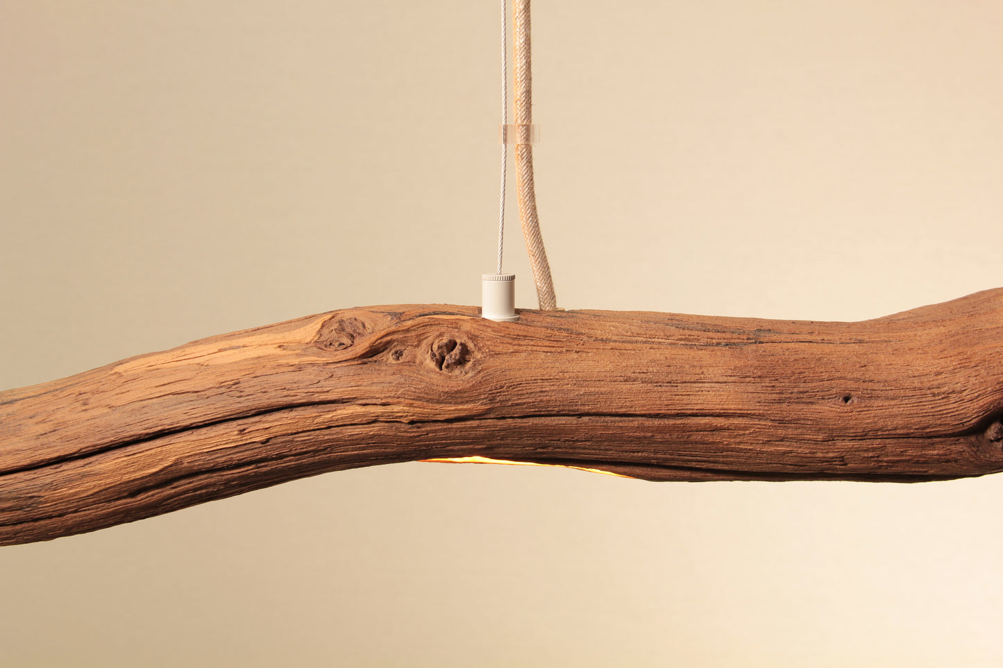 Esstischleuchte - handgefertigtes Unikat - 152cm Eichenast