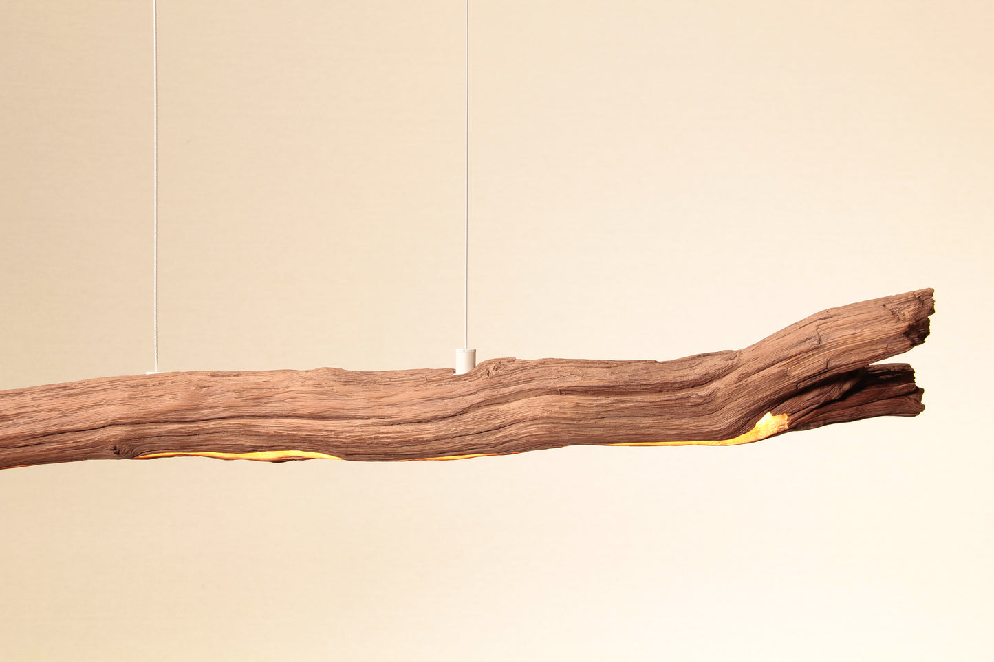 Esstischleuchte - handgefertigtes Unikat - 158cm Eichenast