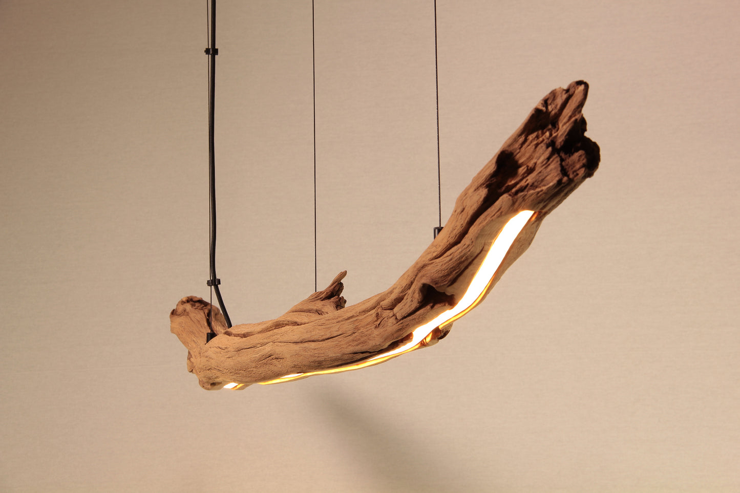 Dining table lamp / LED strip / 149 cm oak branch