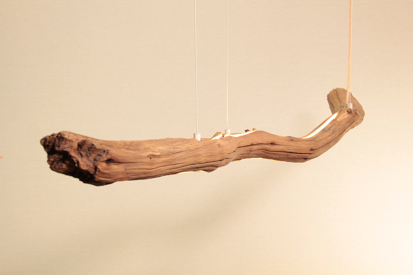 Esstischleuchte - handgefertigtes Unikat - 152cm Eichenast