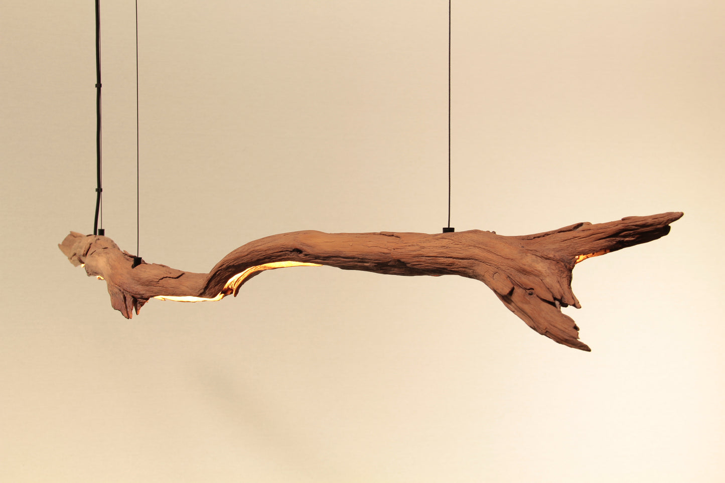Esstischleuchte - handgefertigtes Unikat - 170cm Eichenast