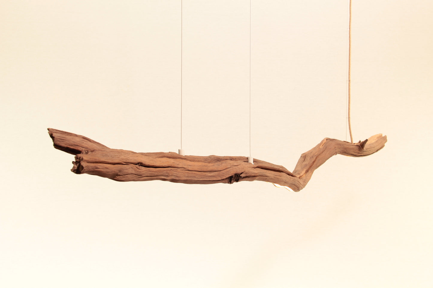 Esstischleuchte - handgefertigtes Unikat - 158cm Eichenast